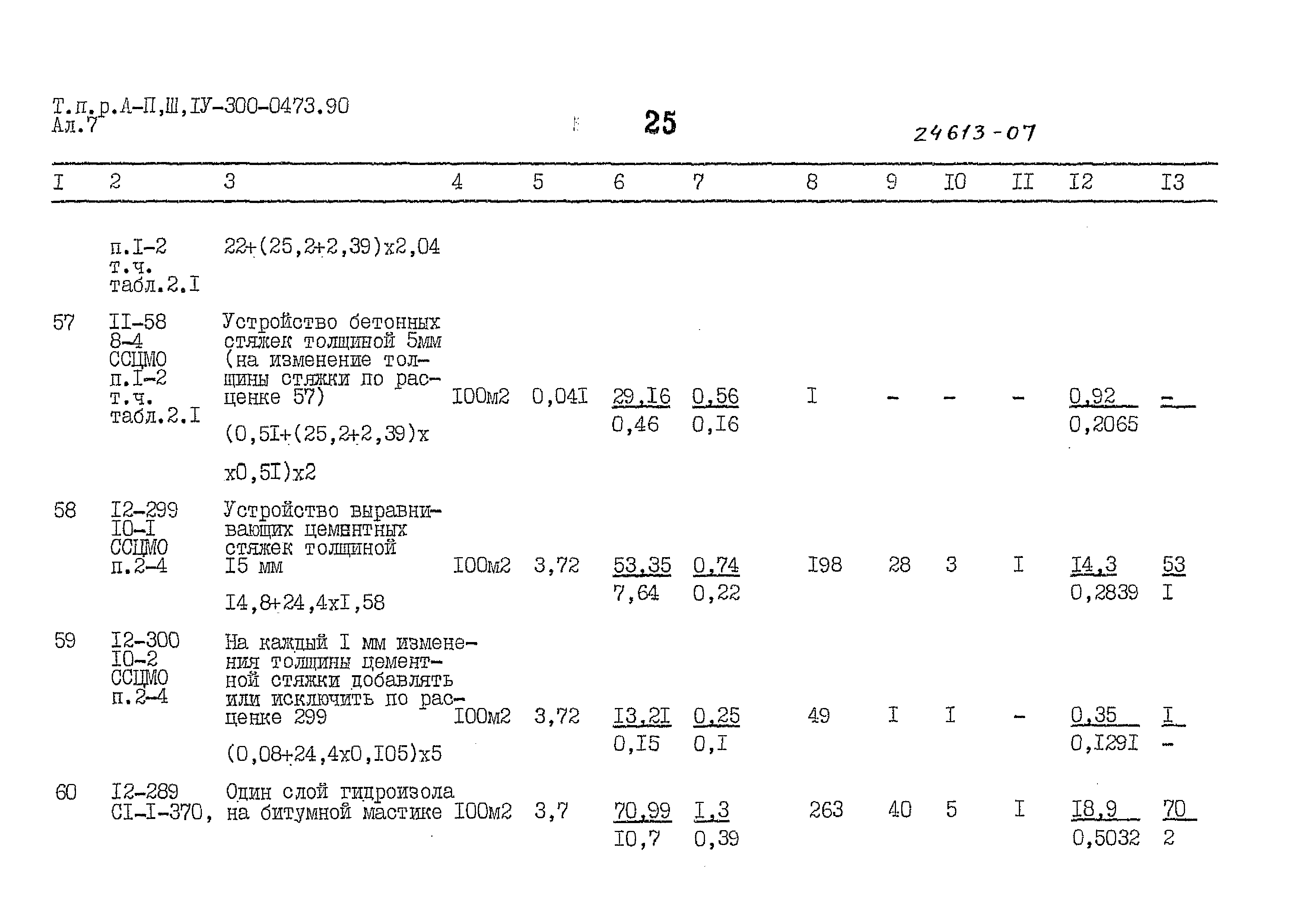 Типовые проектные решения А-II,III,IV-300-0473.90