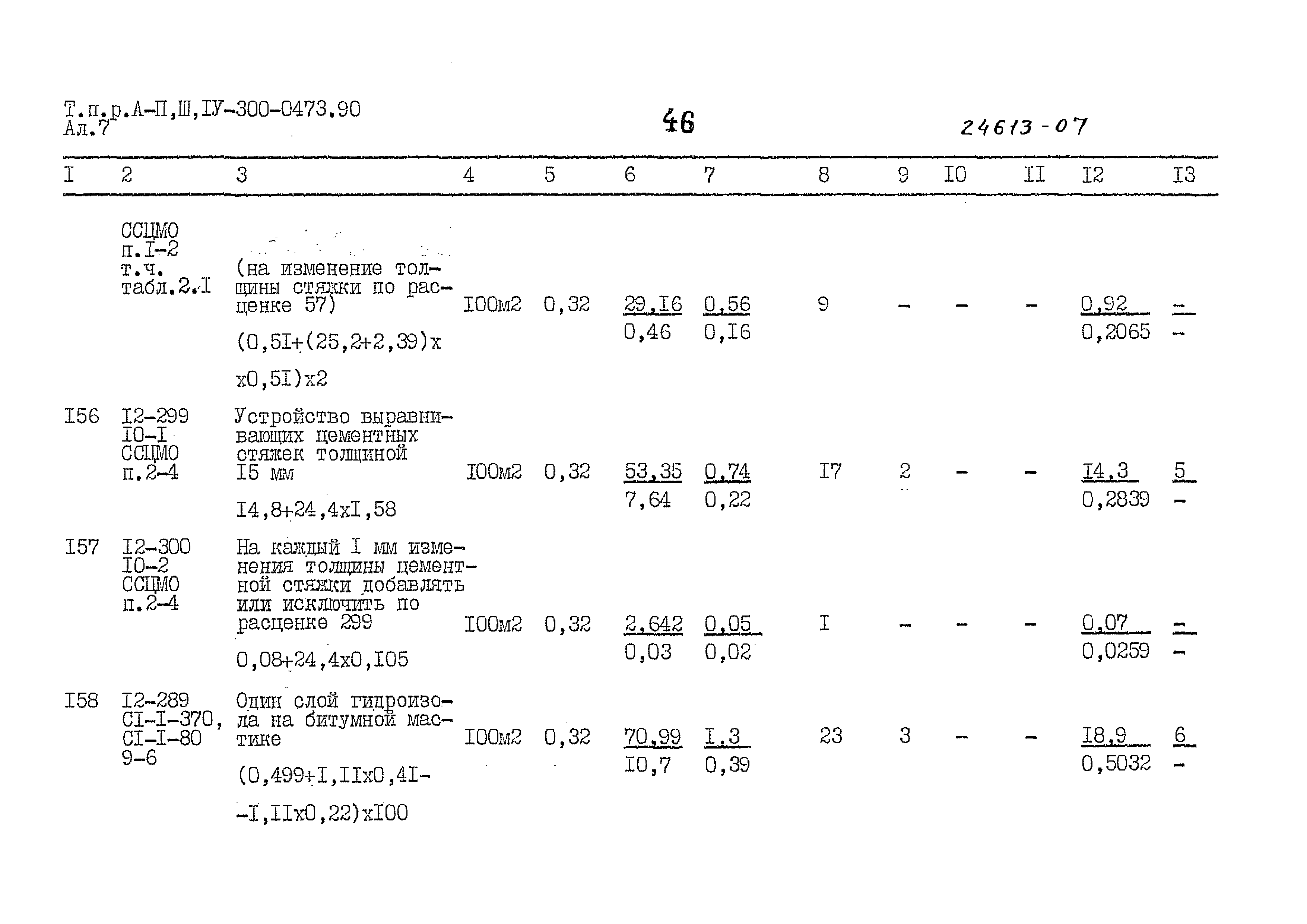 Типовые проектные решения А-II,III,IV-300-0473.90