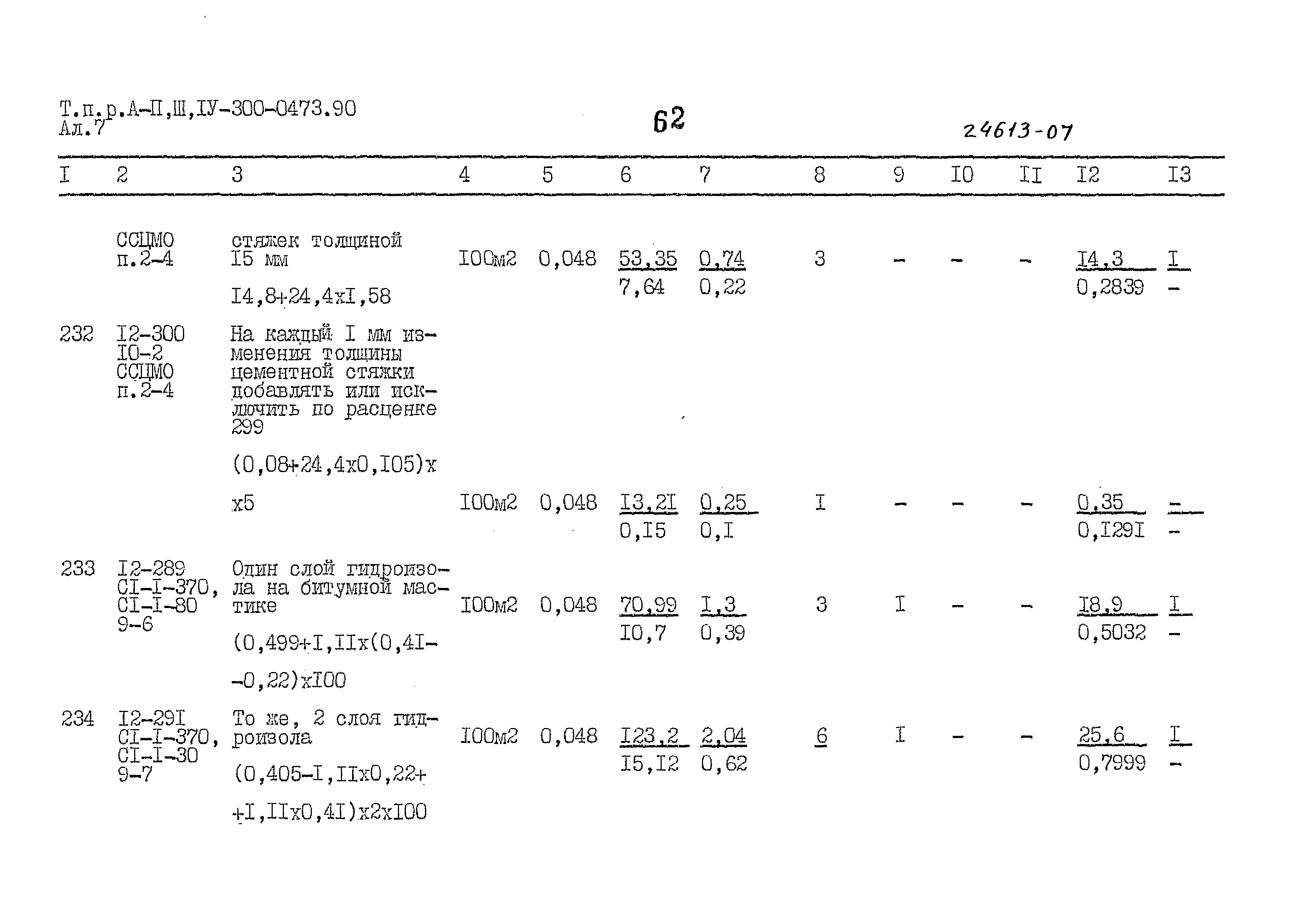 Типовые проектные решения А-II,III,IV-300-0473.90