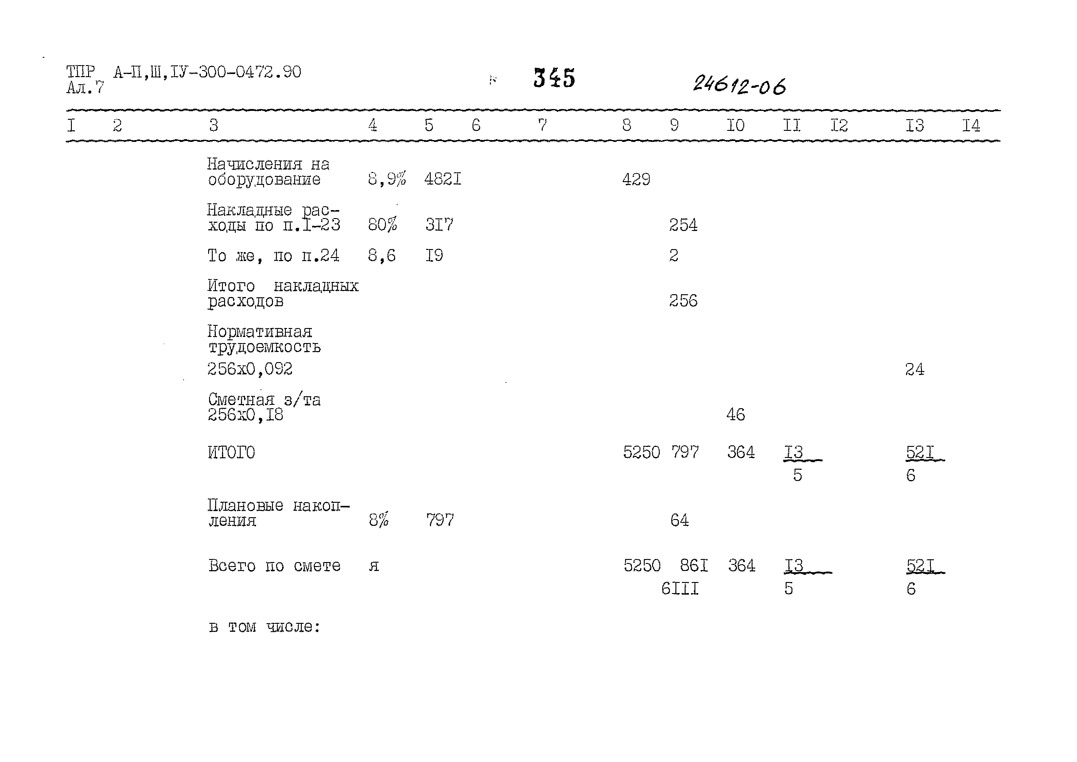 Типовые проектные решения А-II,III,IV-300-0472.90