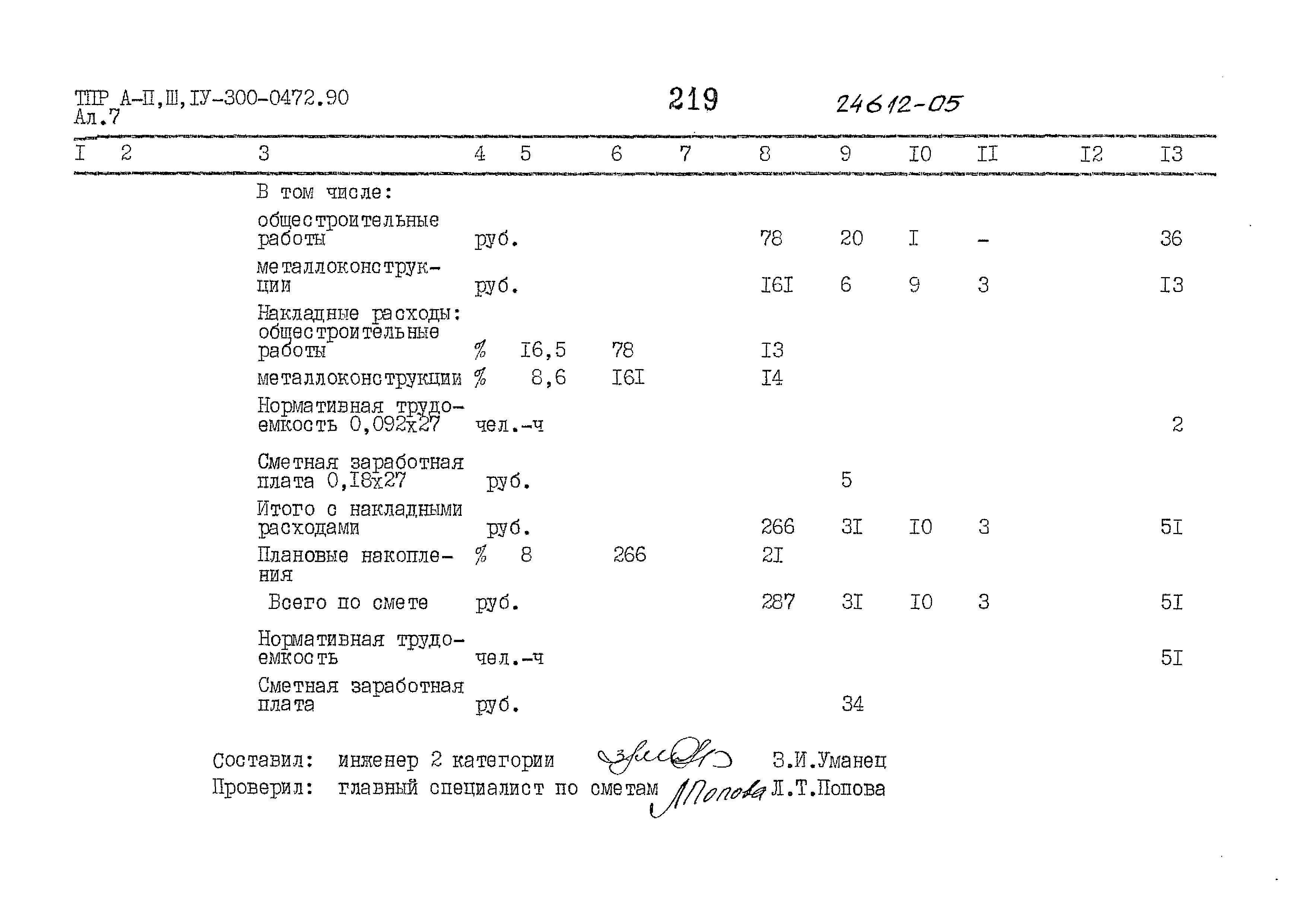 Типовые проектные решения А-II,III,IV-300-0472.90