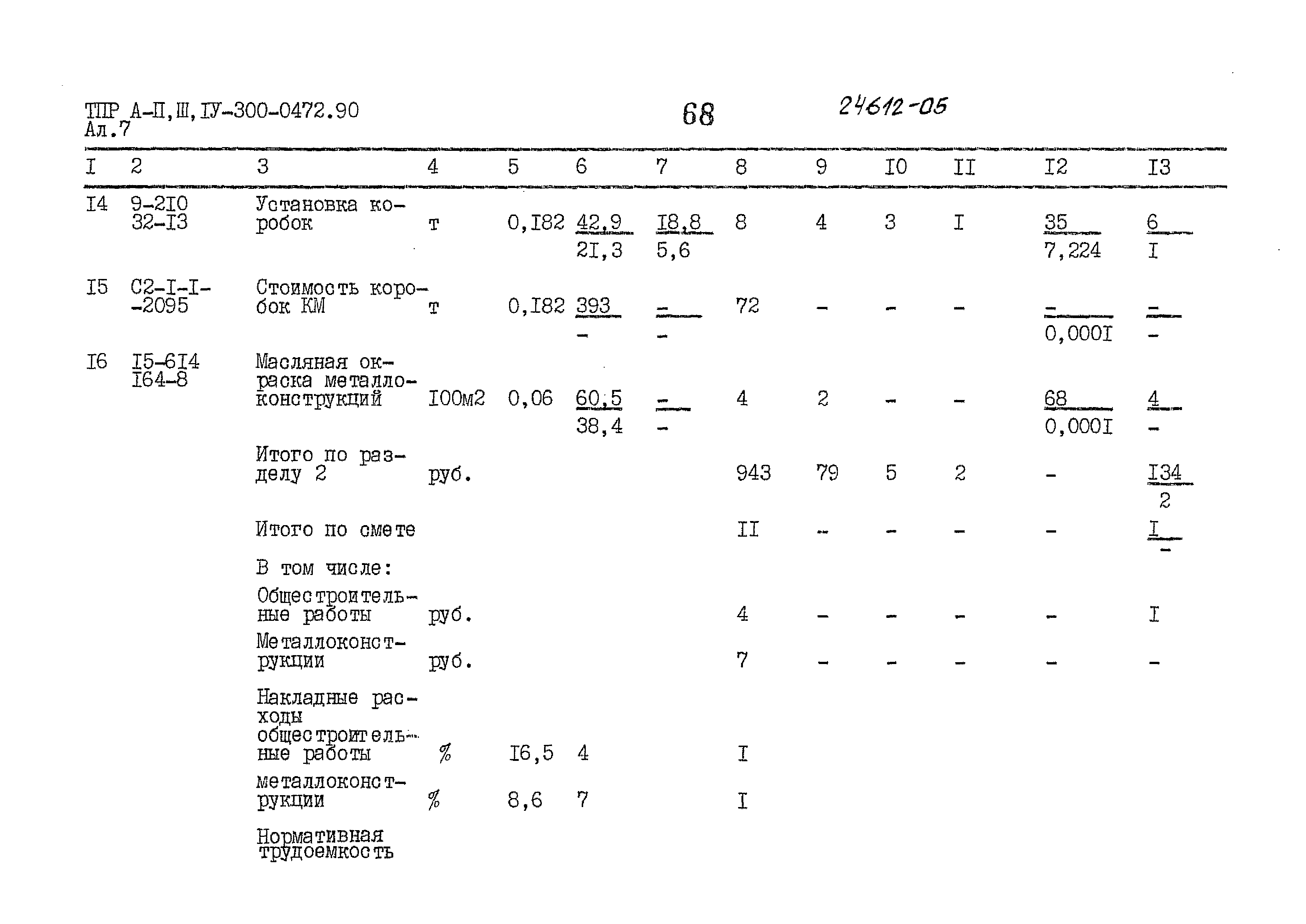 Типовые проектные решения А-II,III,IV-300-0472.90