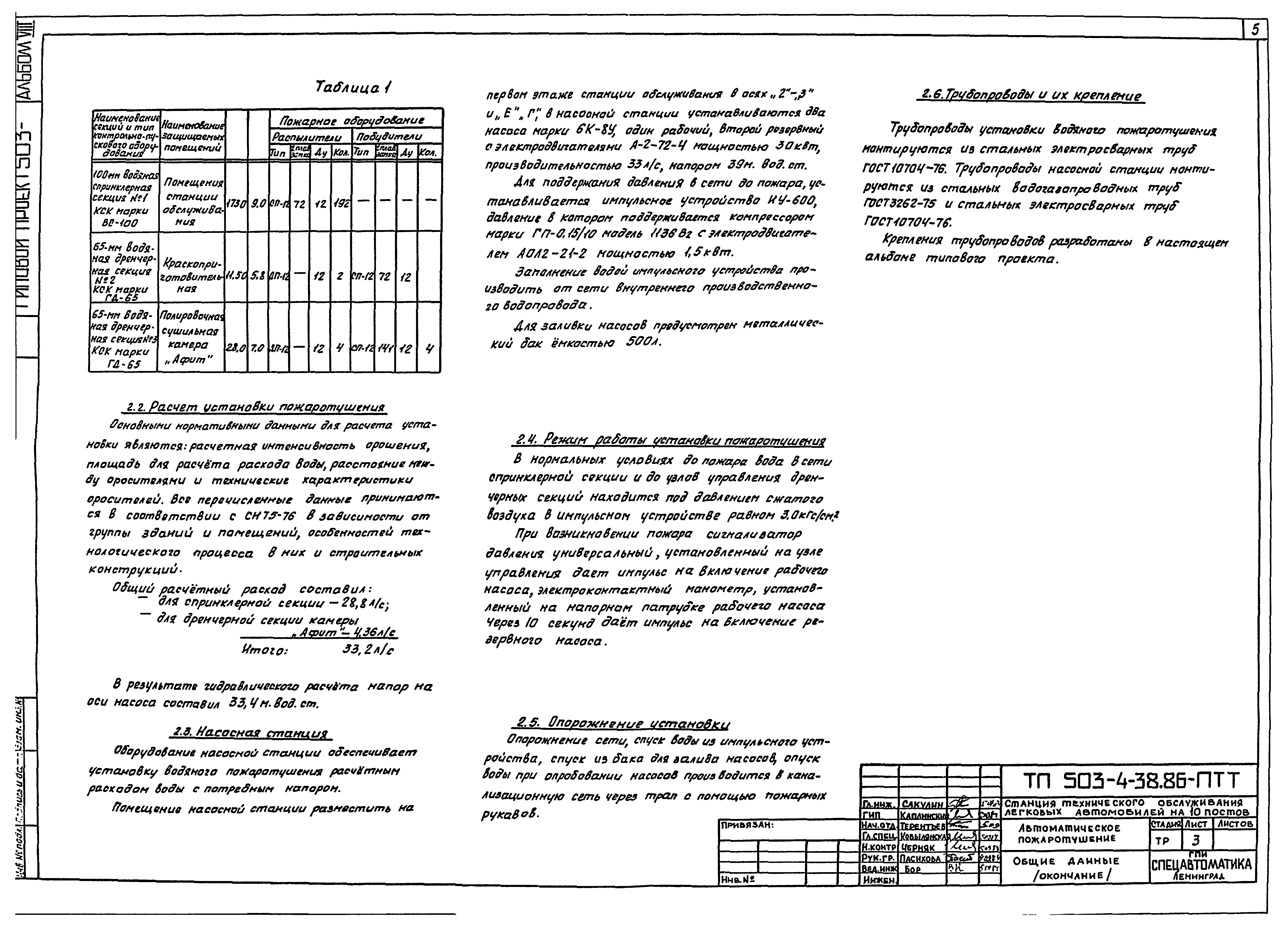 Типовой проект 503-4-38.86