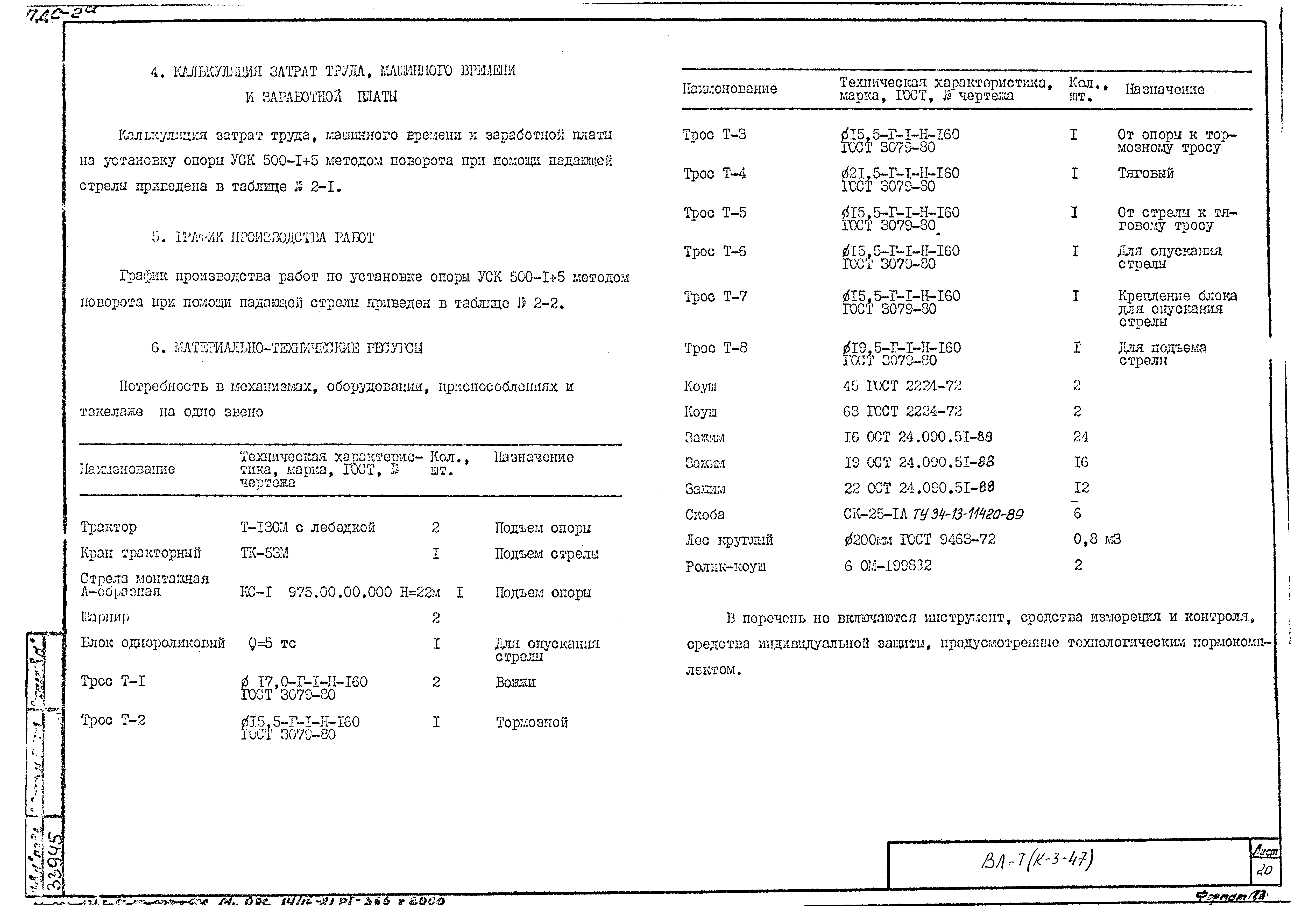 Технологическая карта К-3-47-2