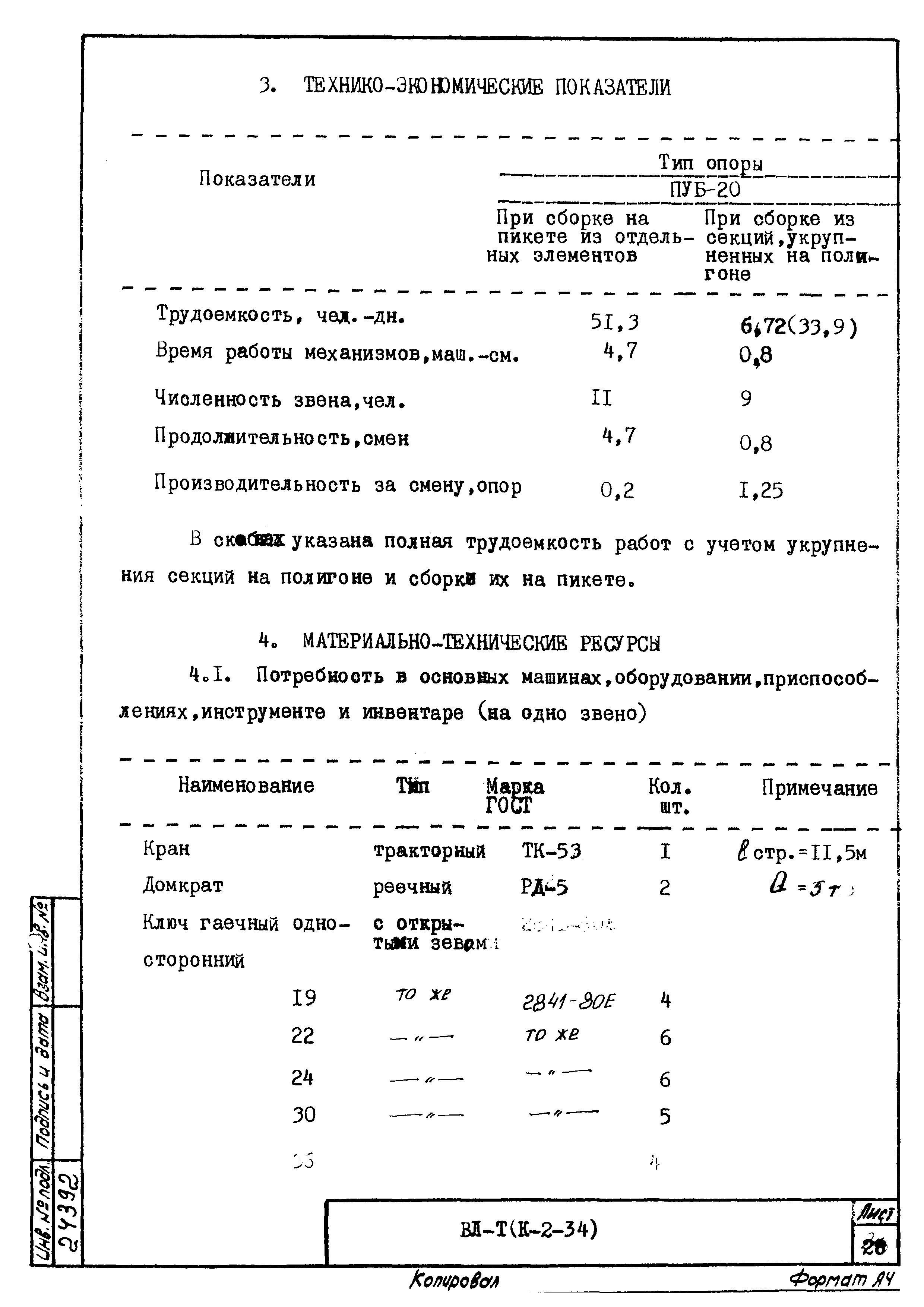 Технологическая карта К-2-34-2