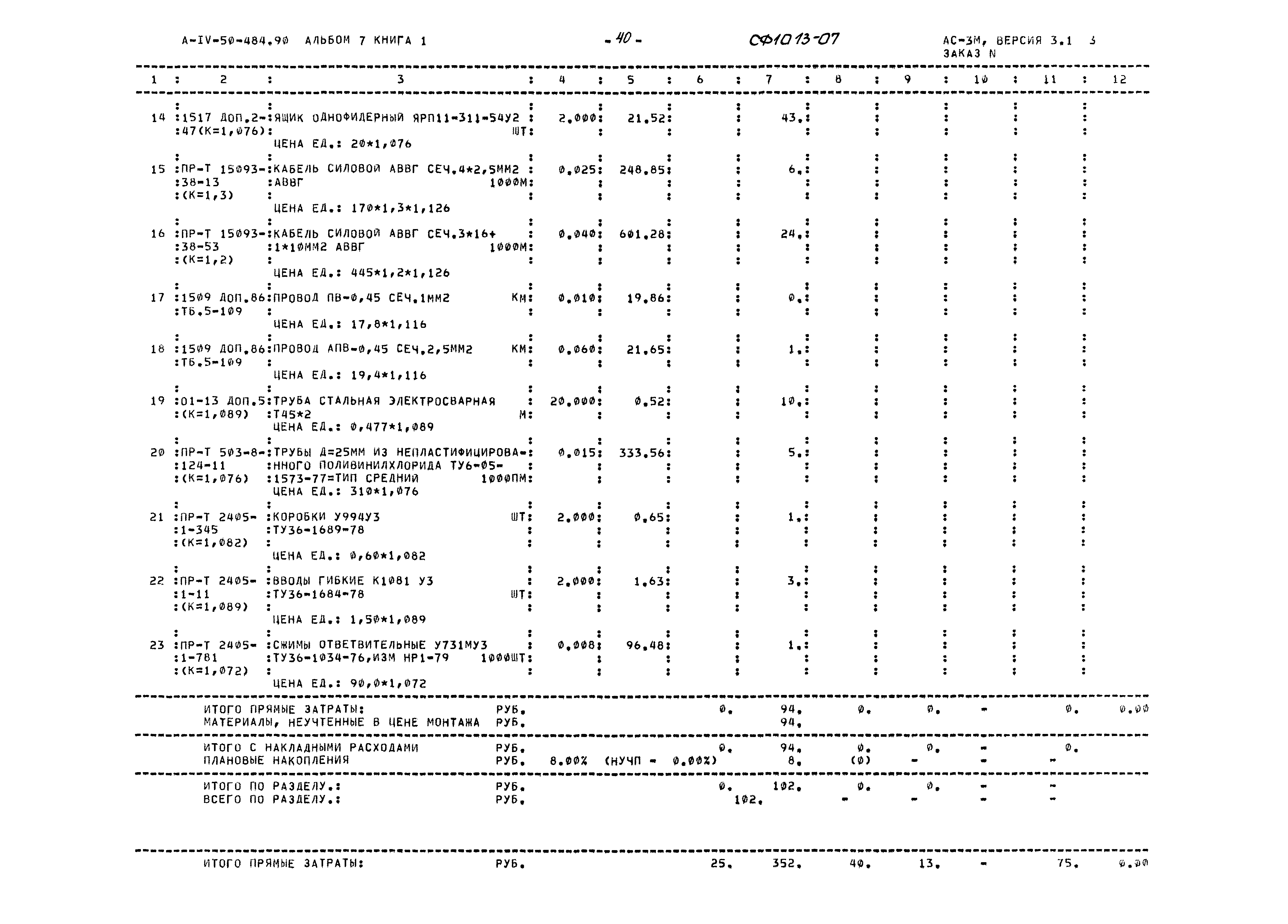 Типовой проект А-IV-50-484.90