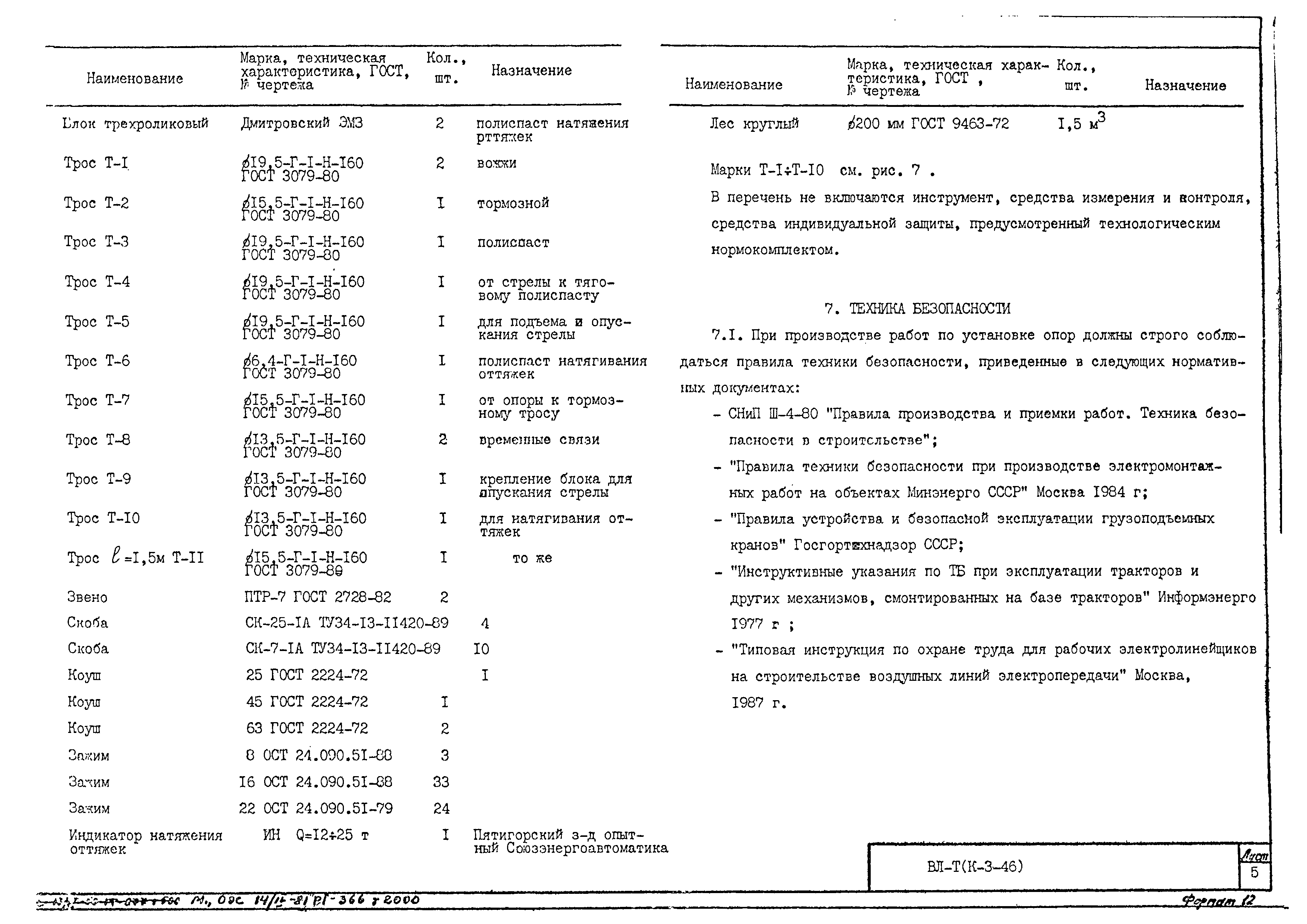 Технологическая карта К-3-46