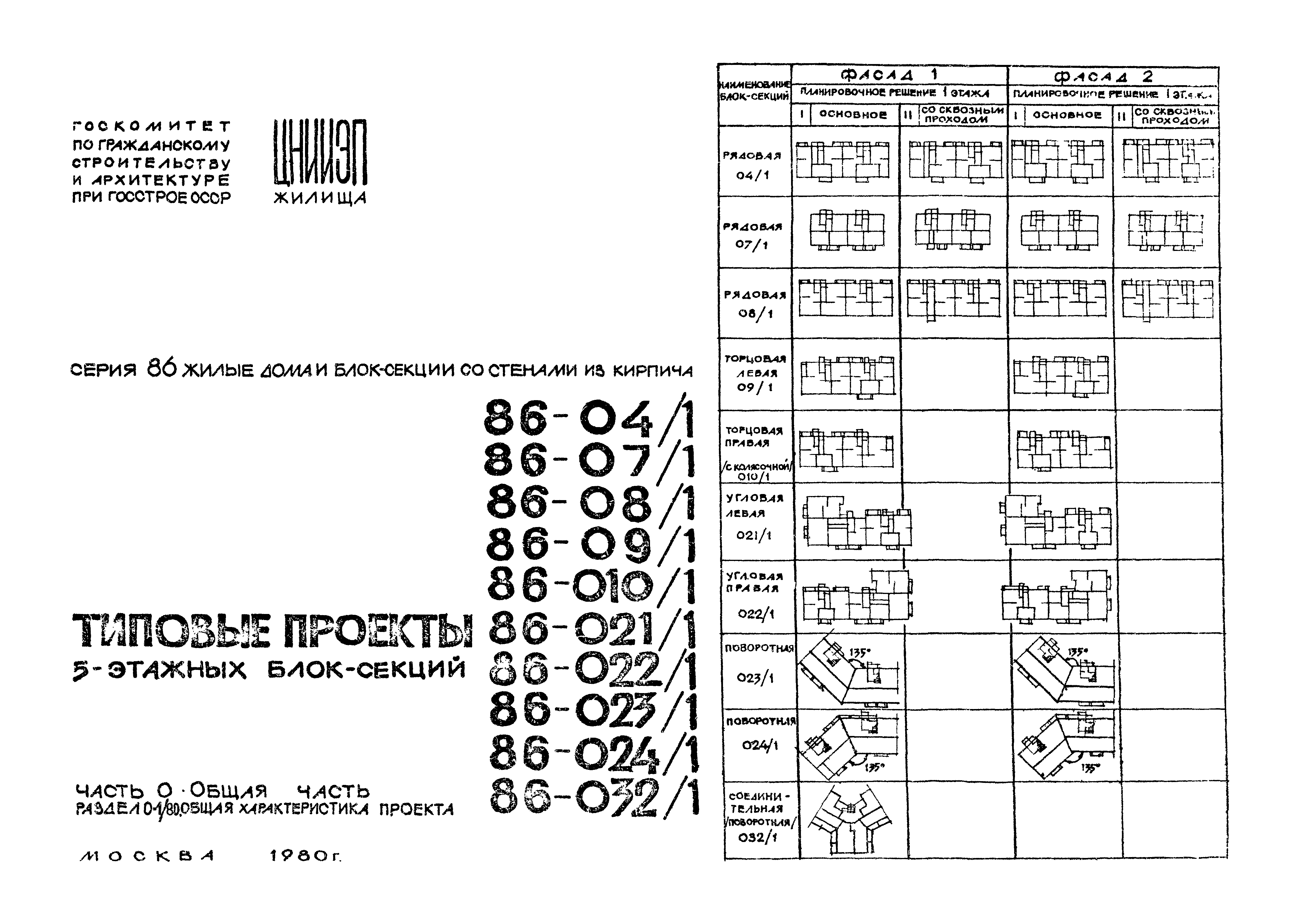 Типовой проект 86-010/1