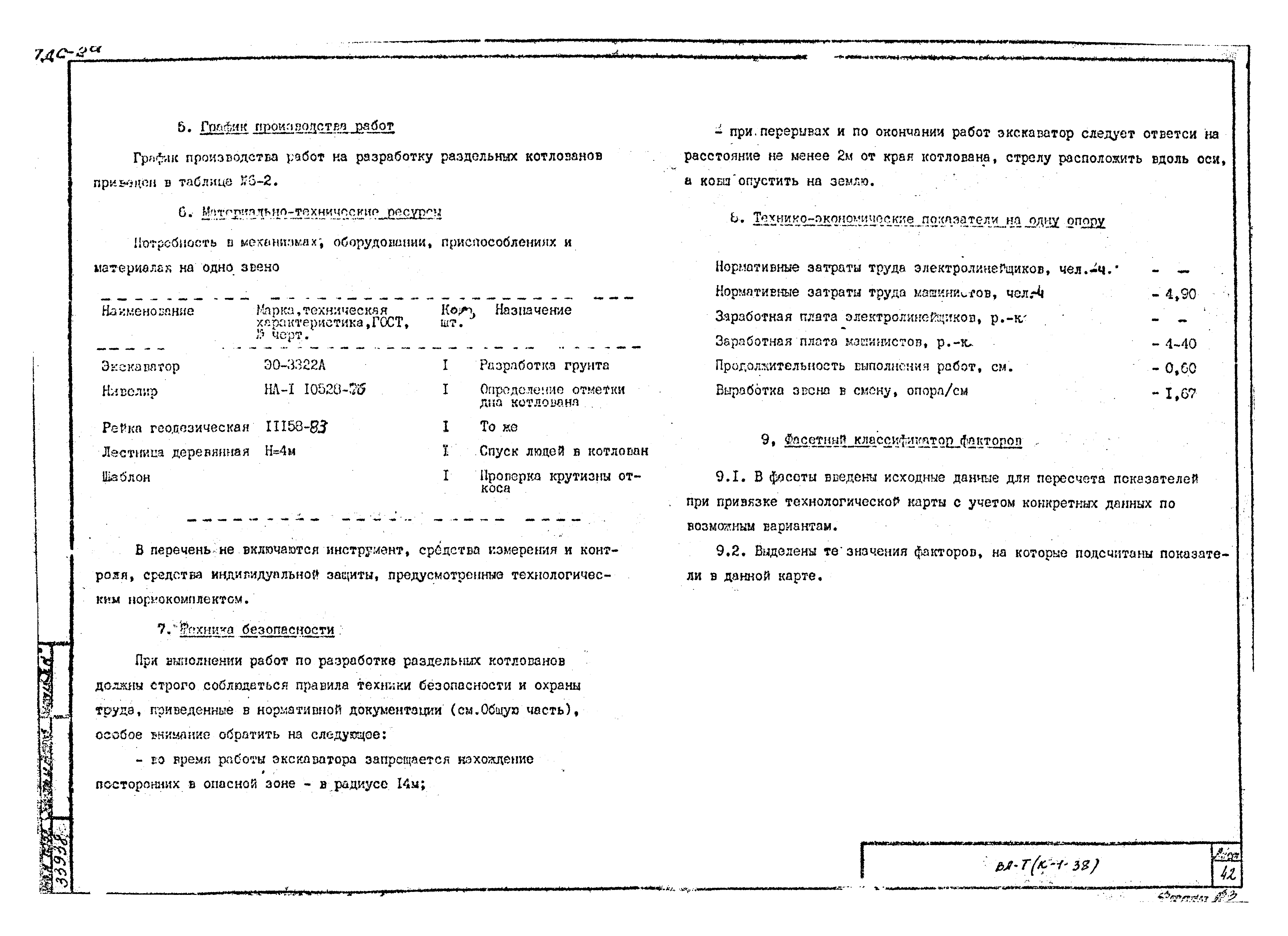 Технологическая карта К-1-38-6