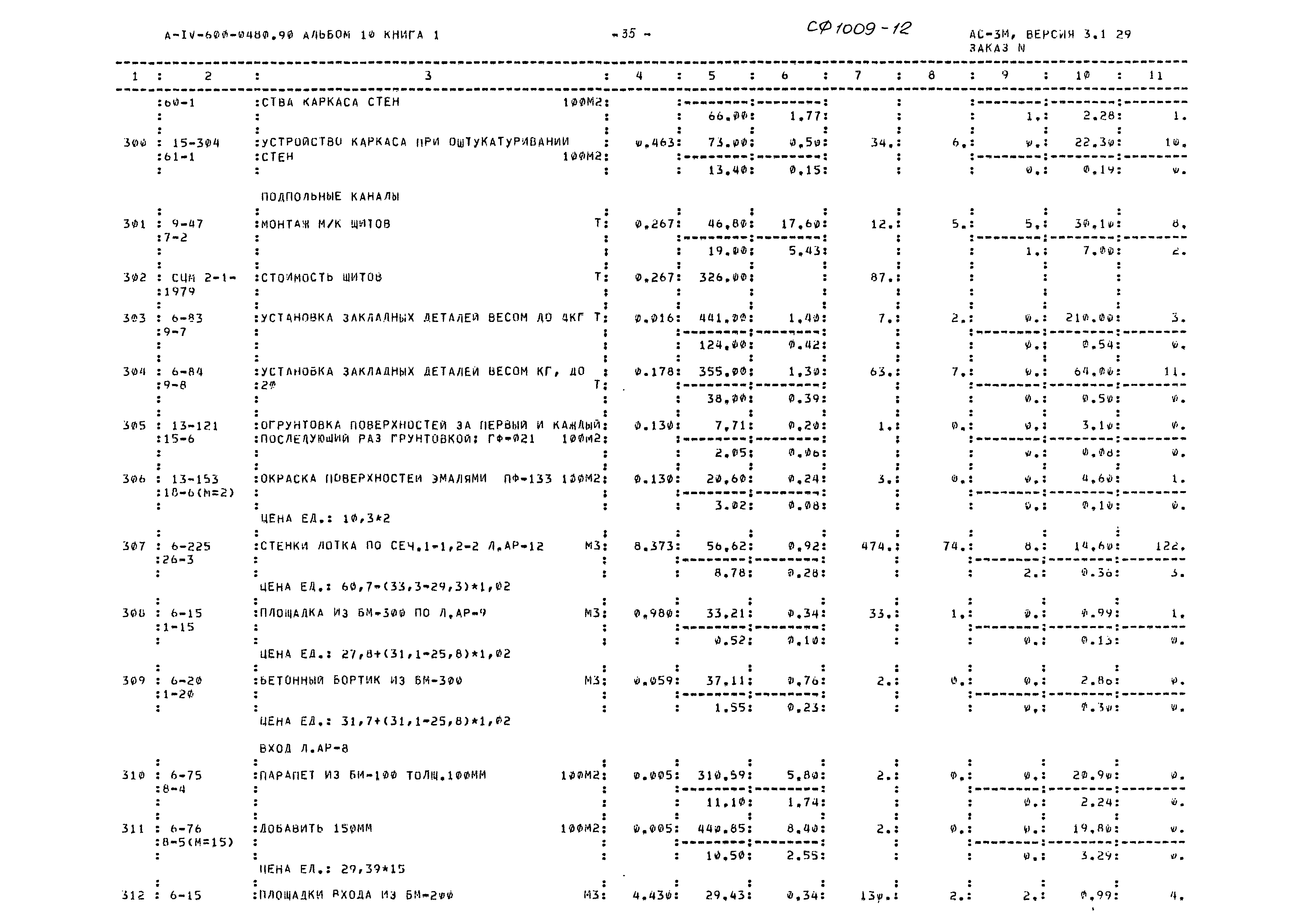 Типовые проектные решения А-IV-600-0480.90