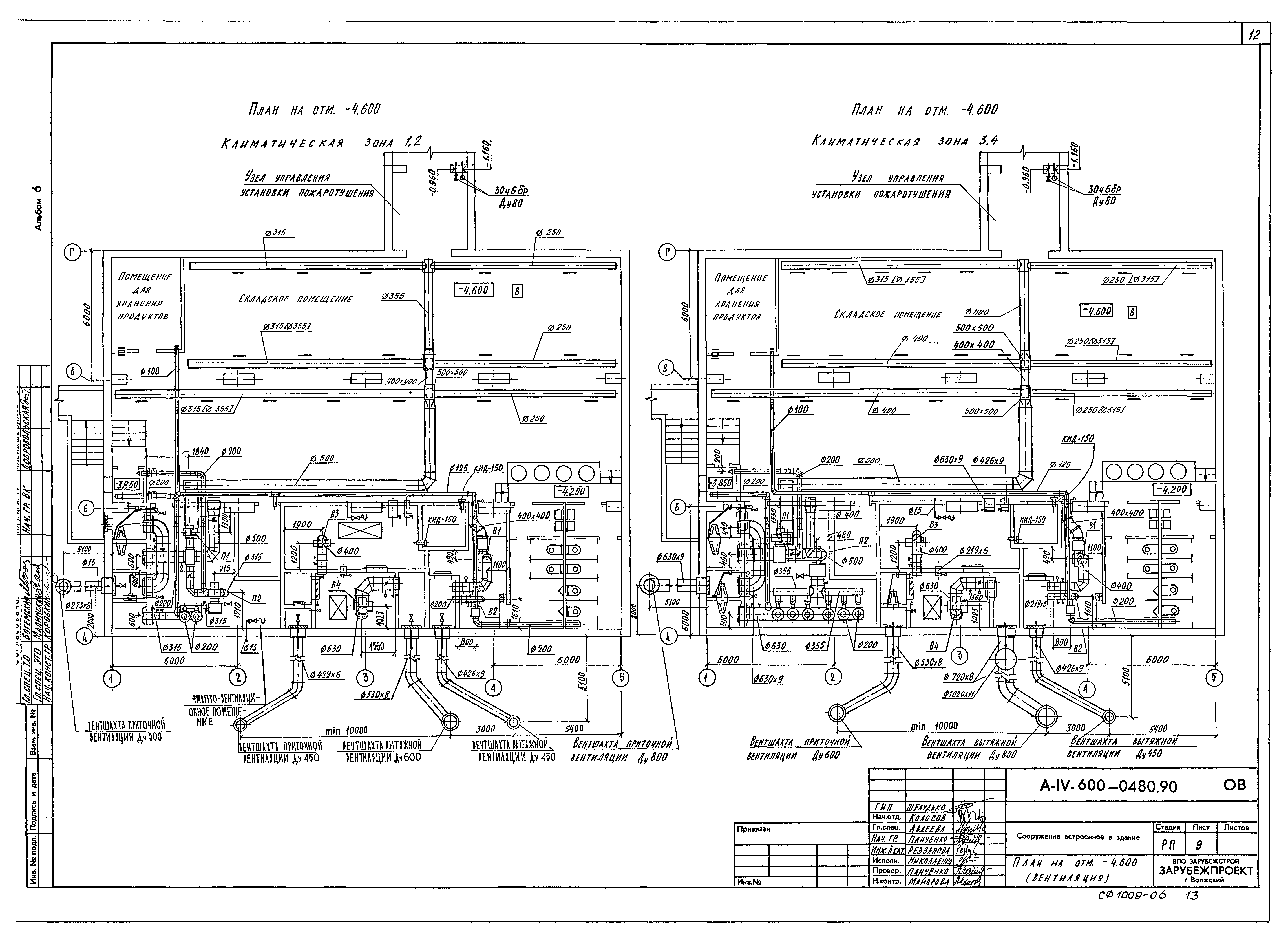 Типовые проектные решения А-IV-600-0480.90