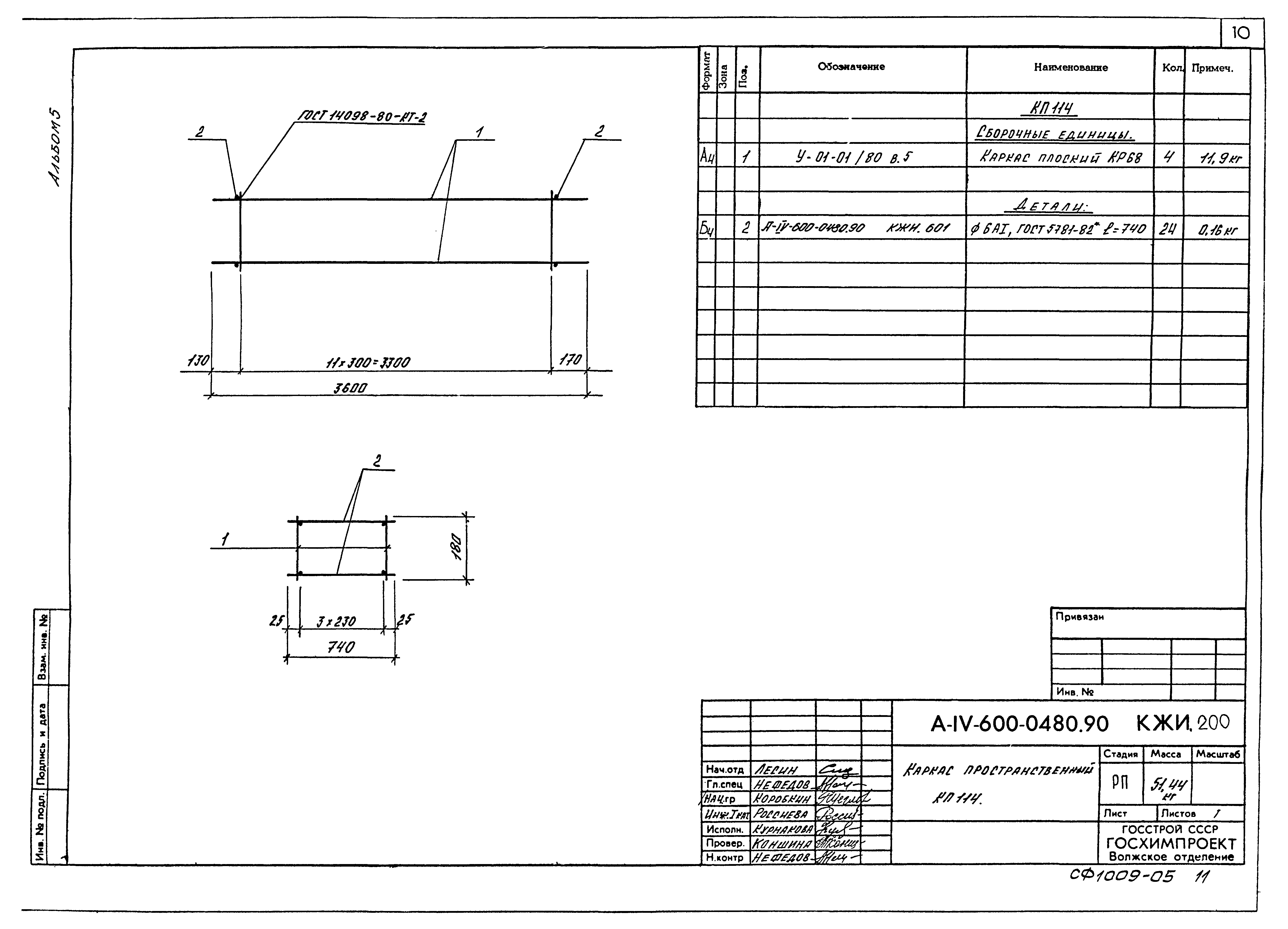 Типовые проектные решения А-IV-600-0480.90