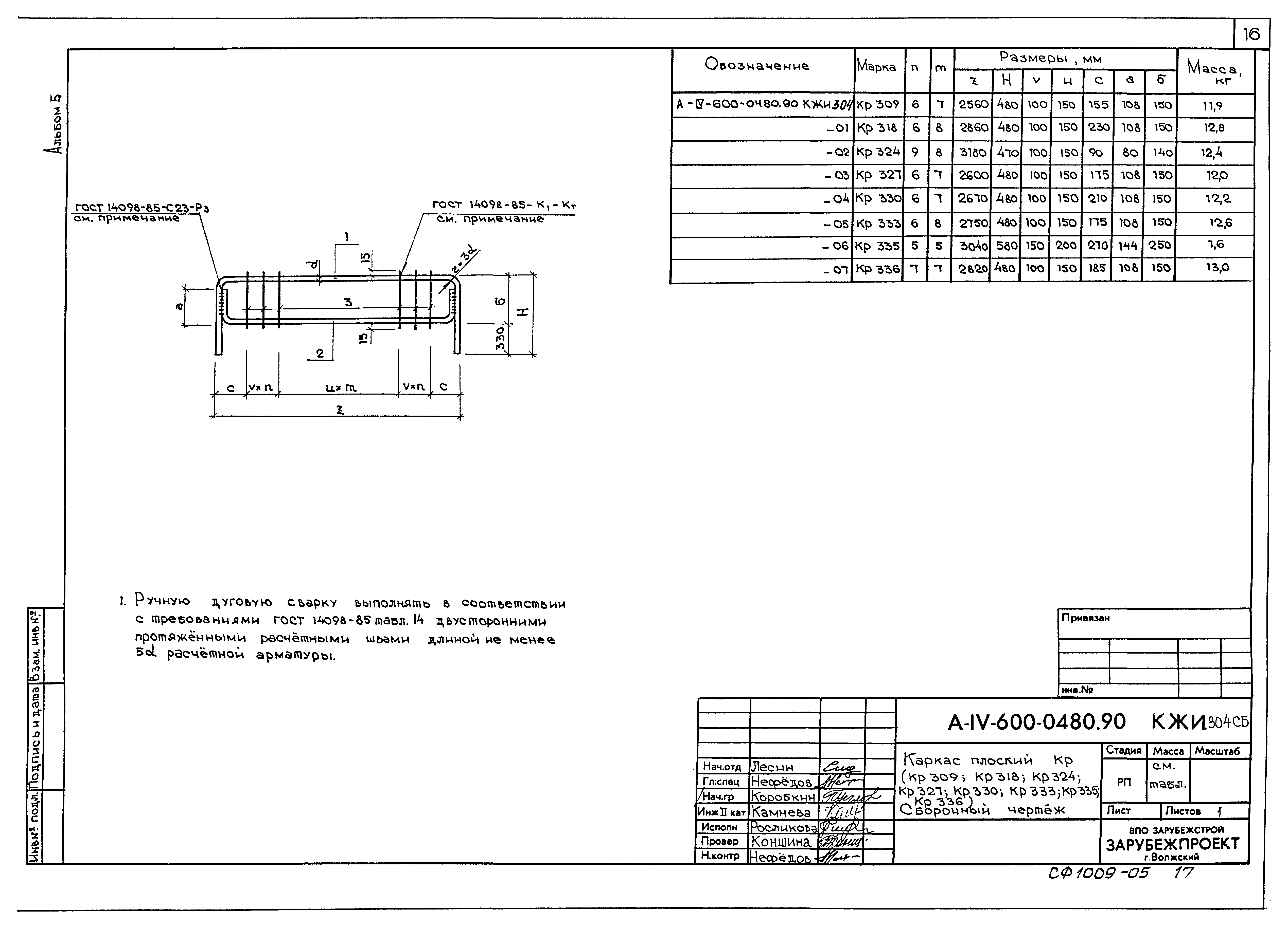 Типовые проектные решения А-IV-600-0480.90