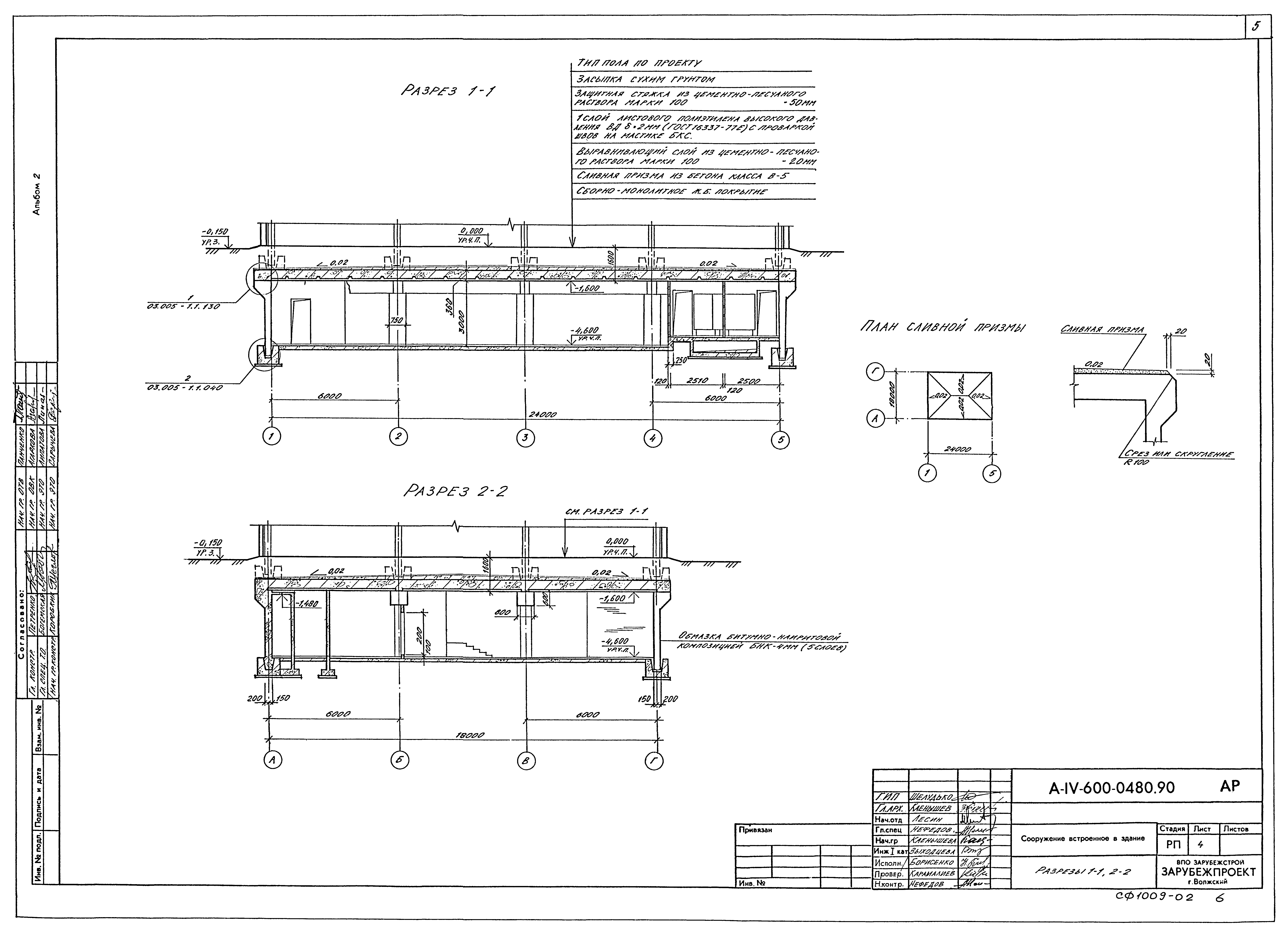 Типовые проектные решения А-IV-600-0480.90