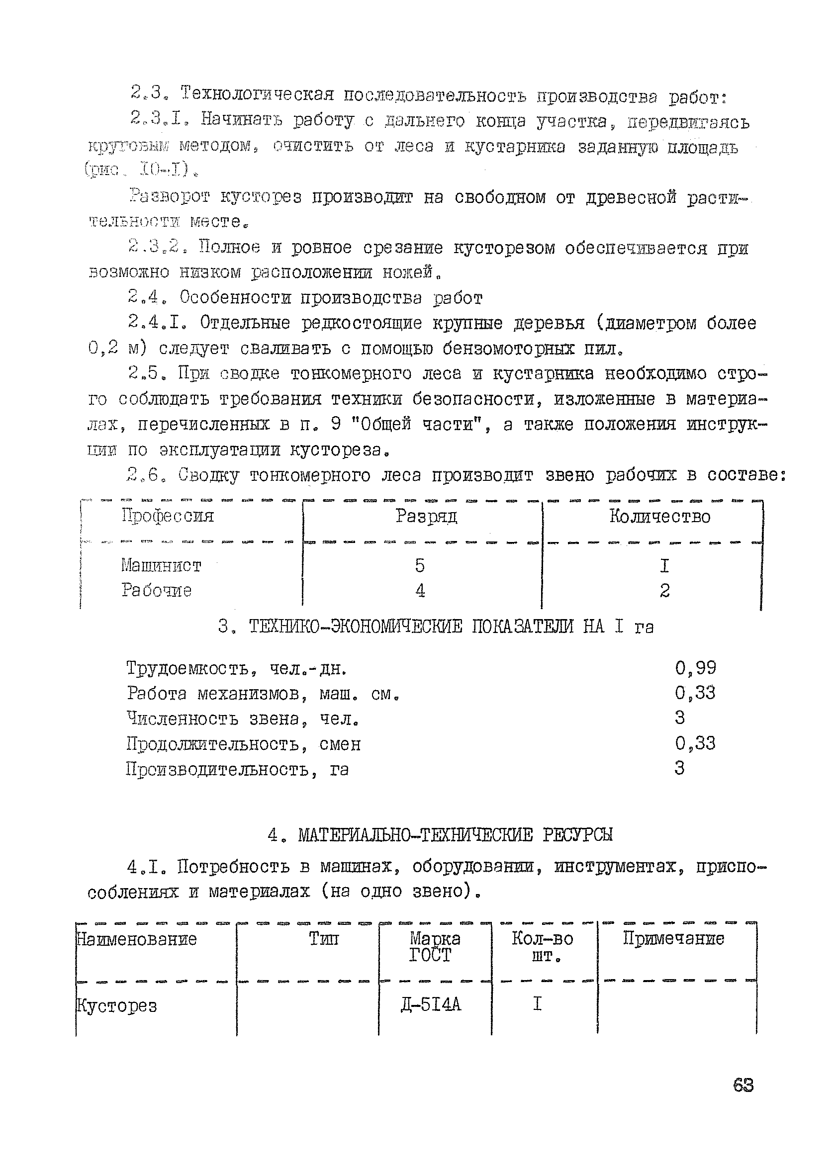 Технологическая карта К-6-5-10