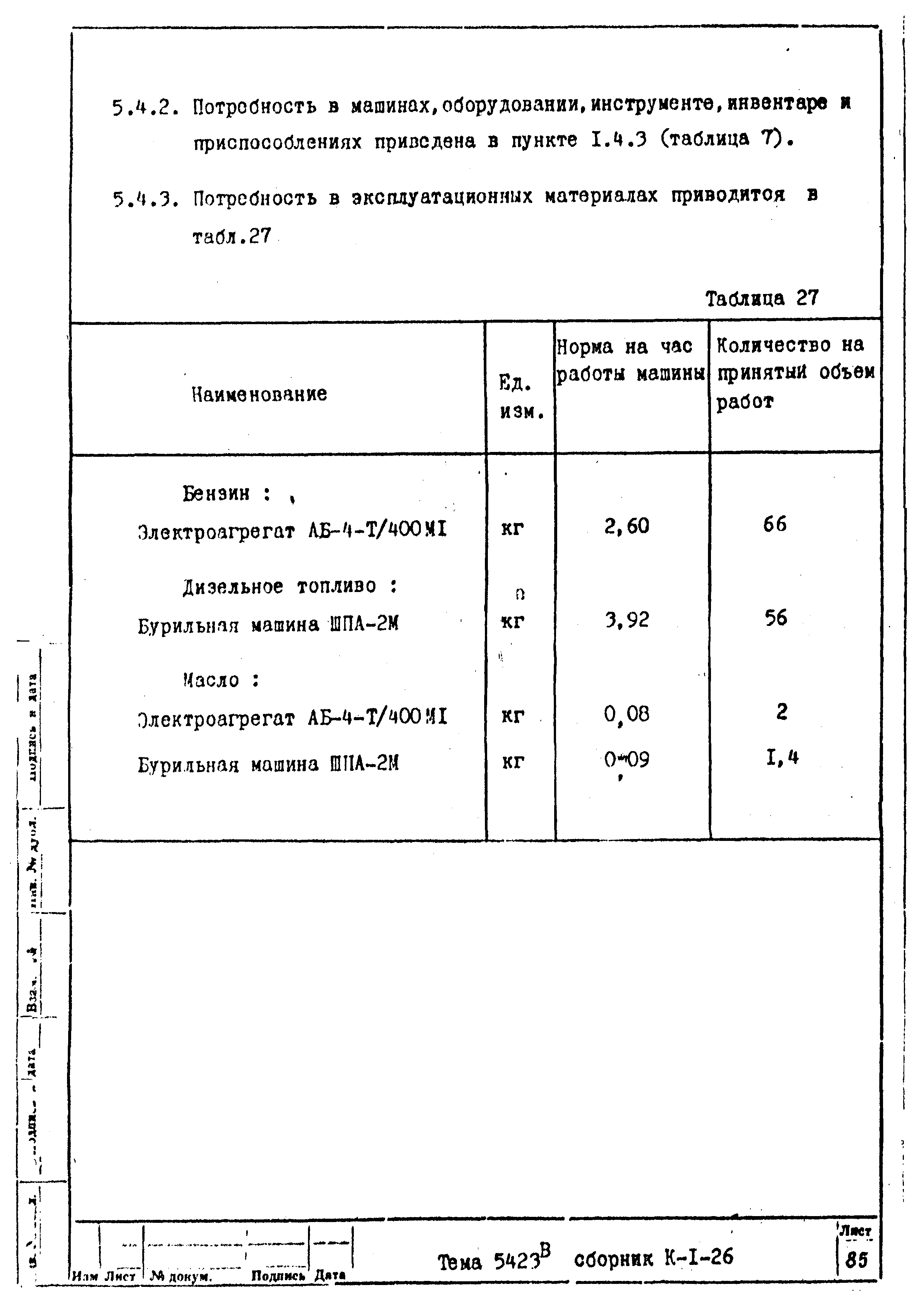 Технологическая карта К-1-26-4