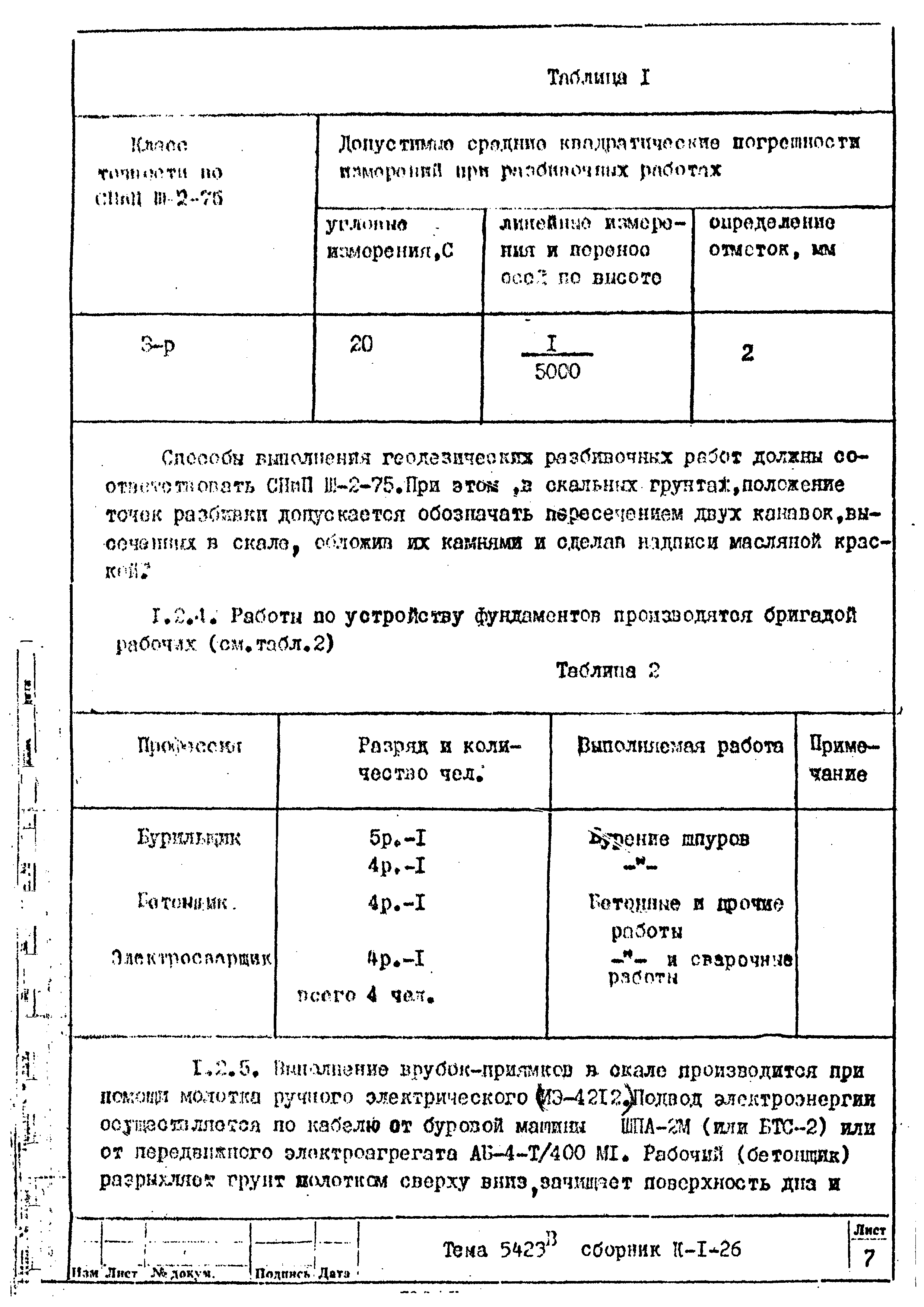 Технологическая карта К-1-26-1