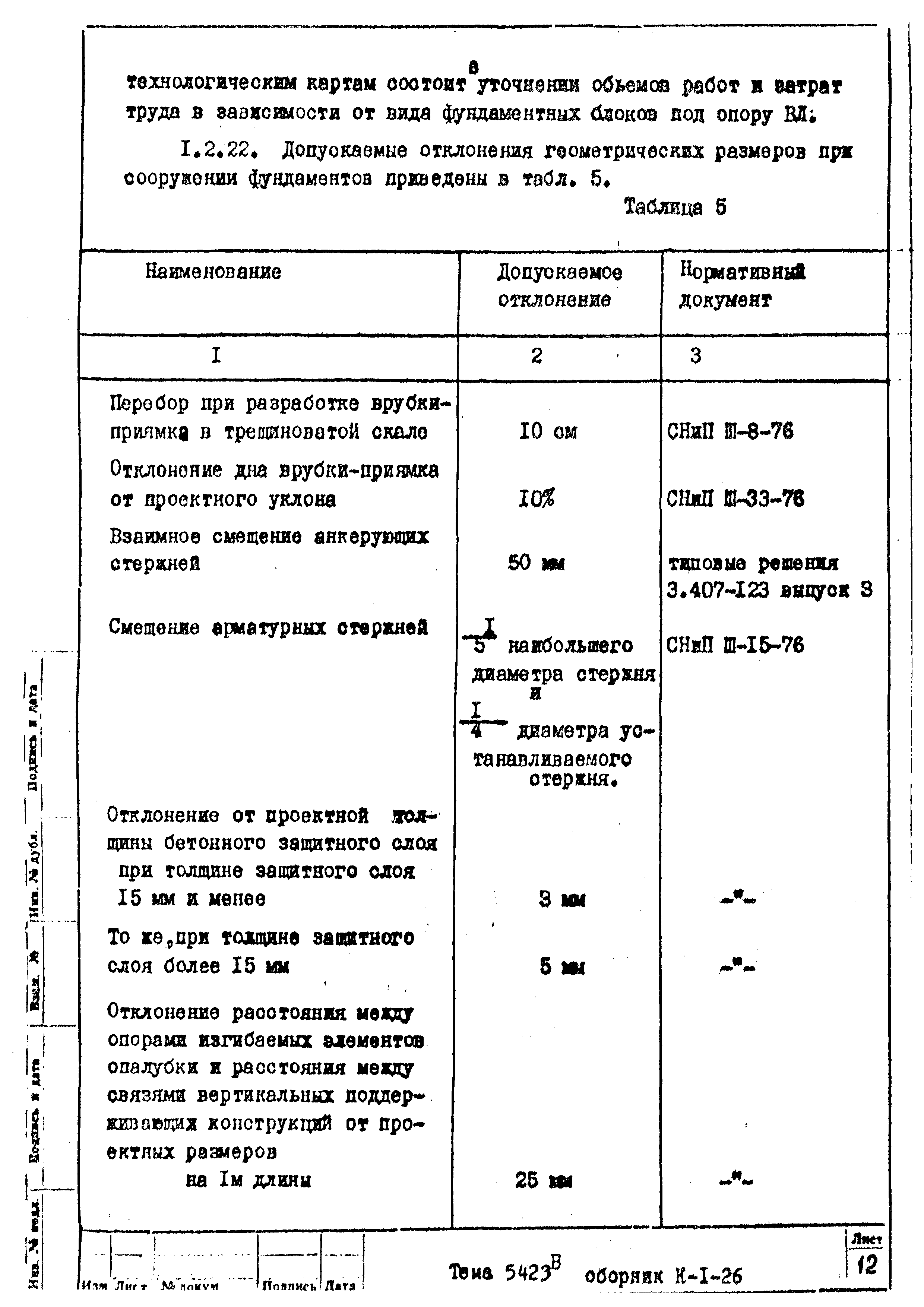 Технологическая карта К-1-26