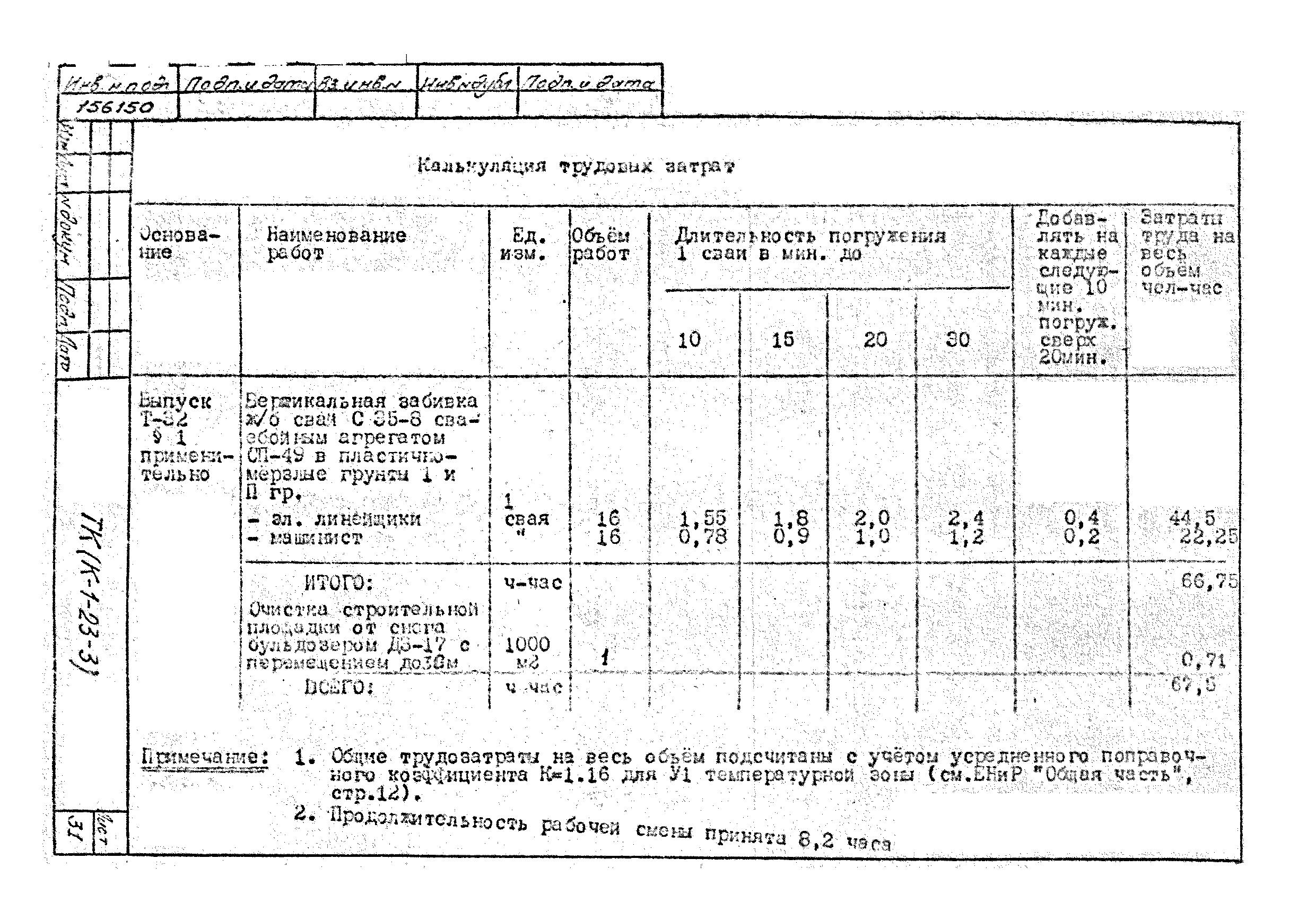 Технологическая карта К-1-23-3