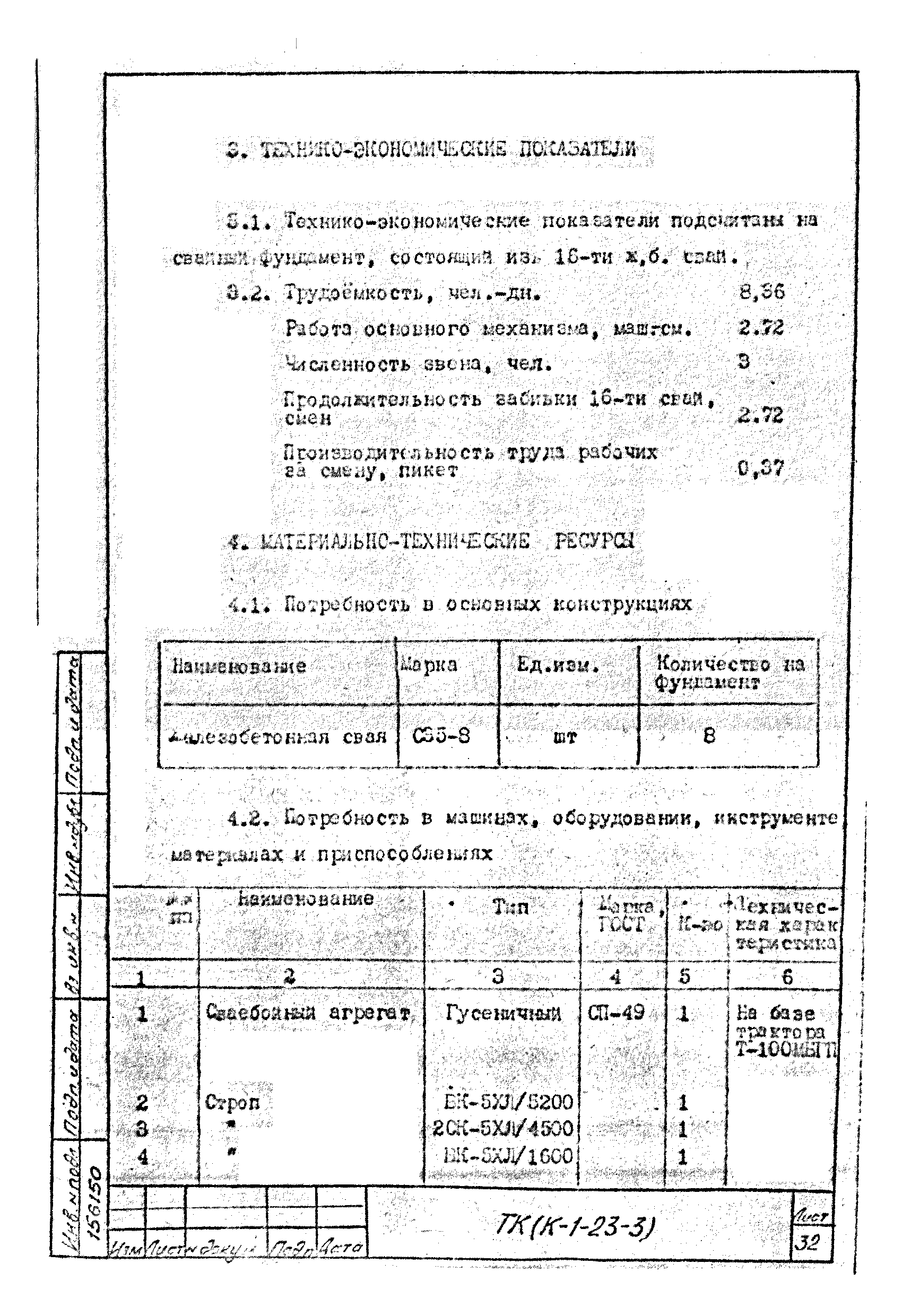 Технологическая карта К-1-23-3