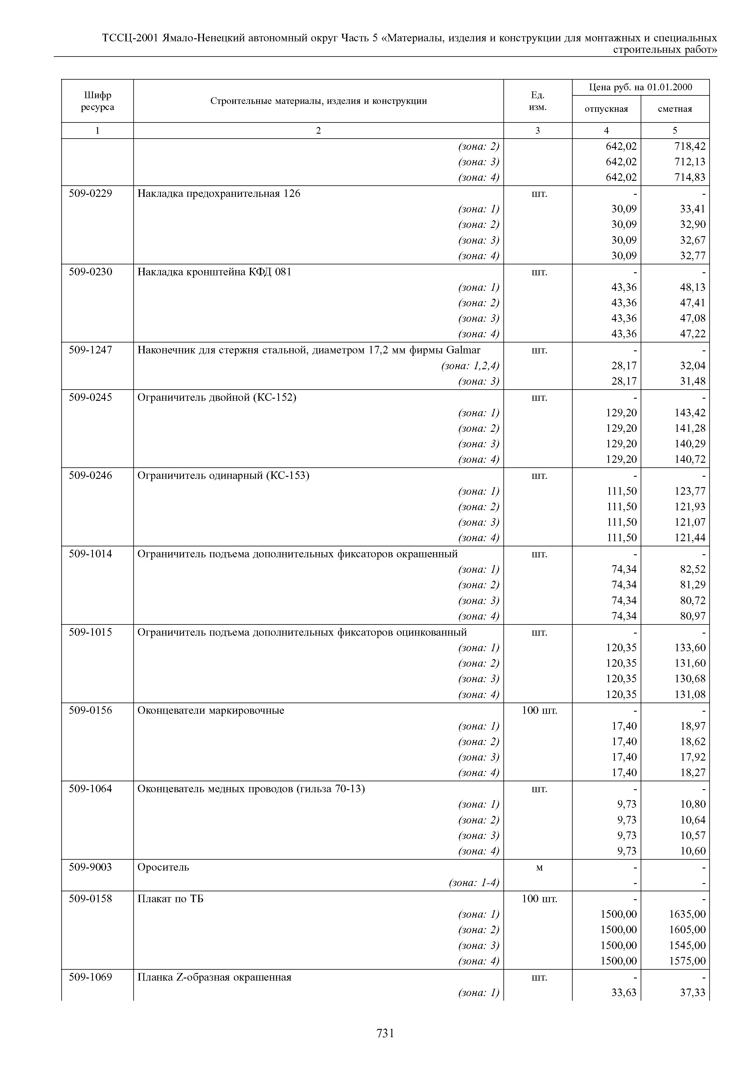 ТССЦ Ямало-Ненецкий автономный округ 05-2001