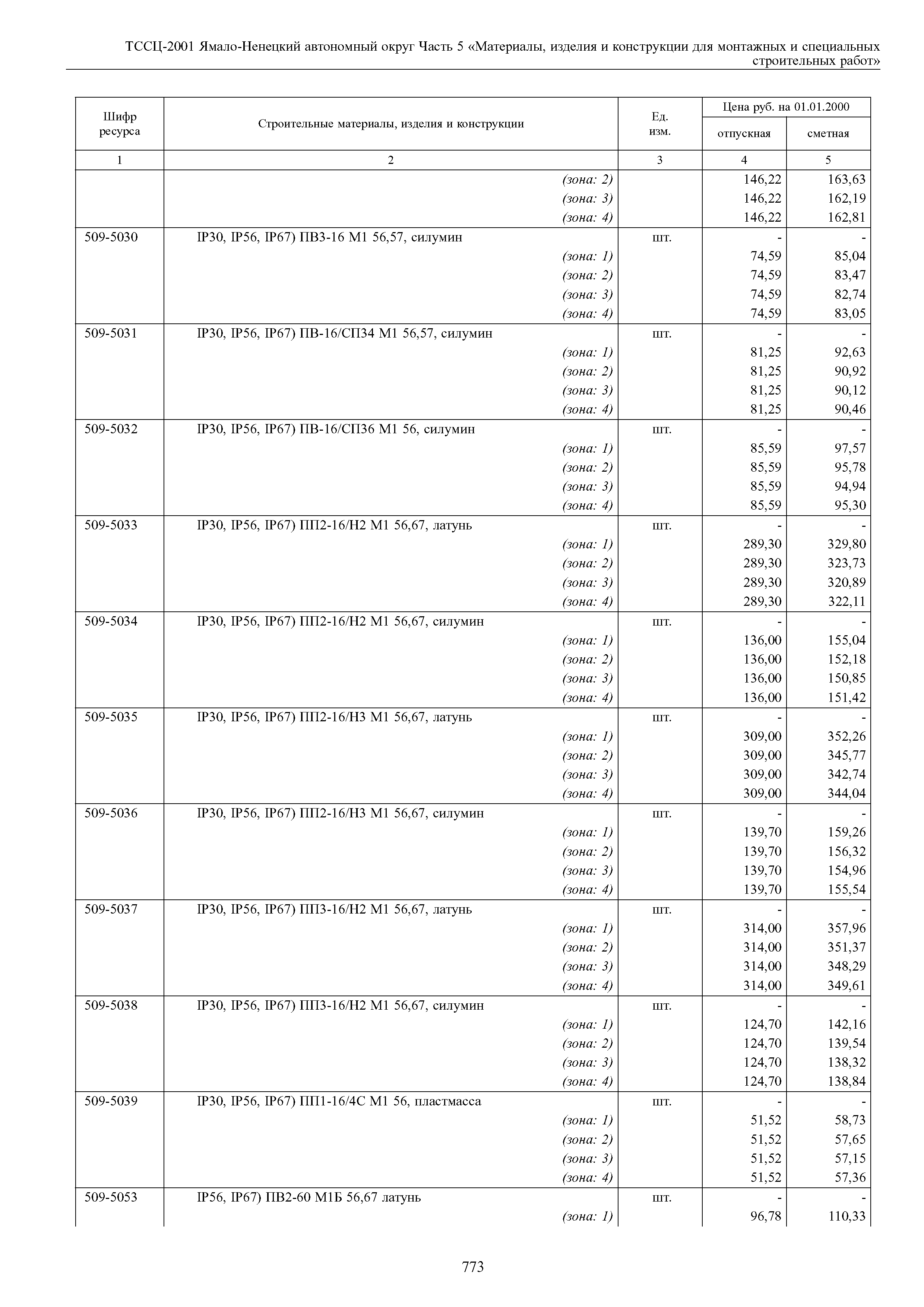 ТССЦ Ямало-Ненецкий автономный округ 05-2001