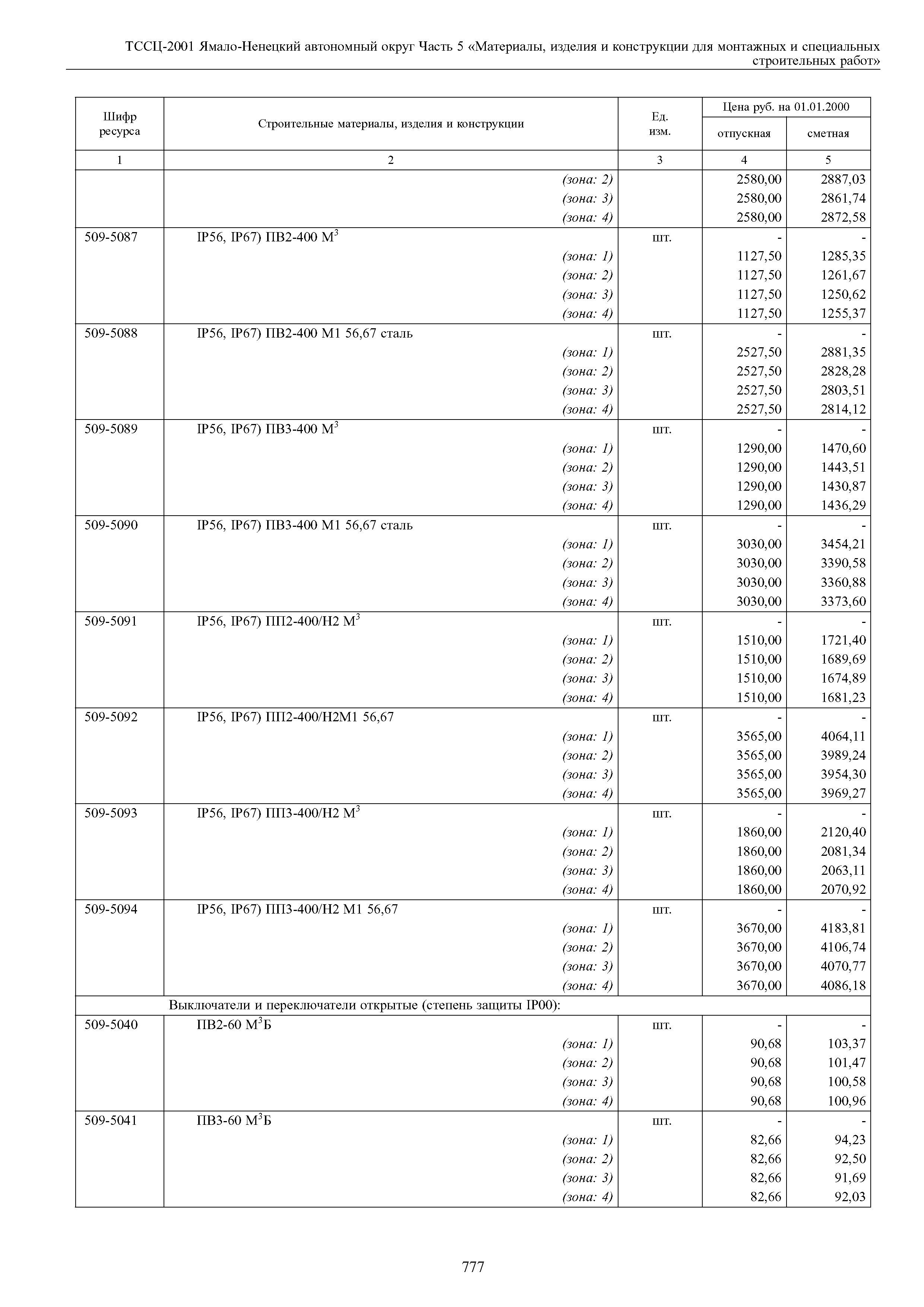 ТССЦ Ямало-Ненецкий автономный округ 05-2001