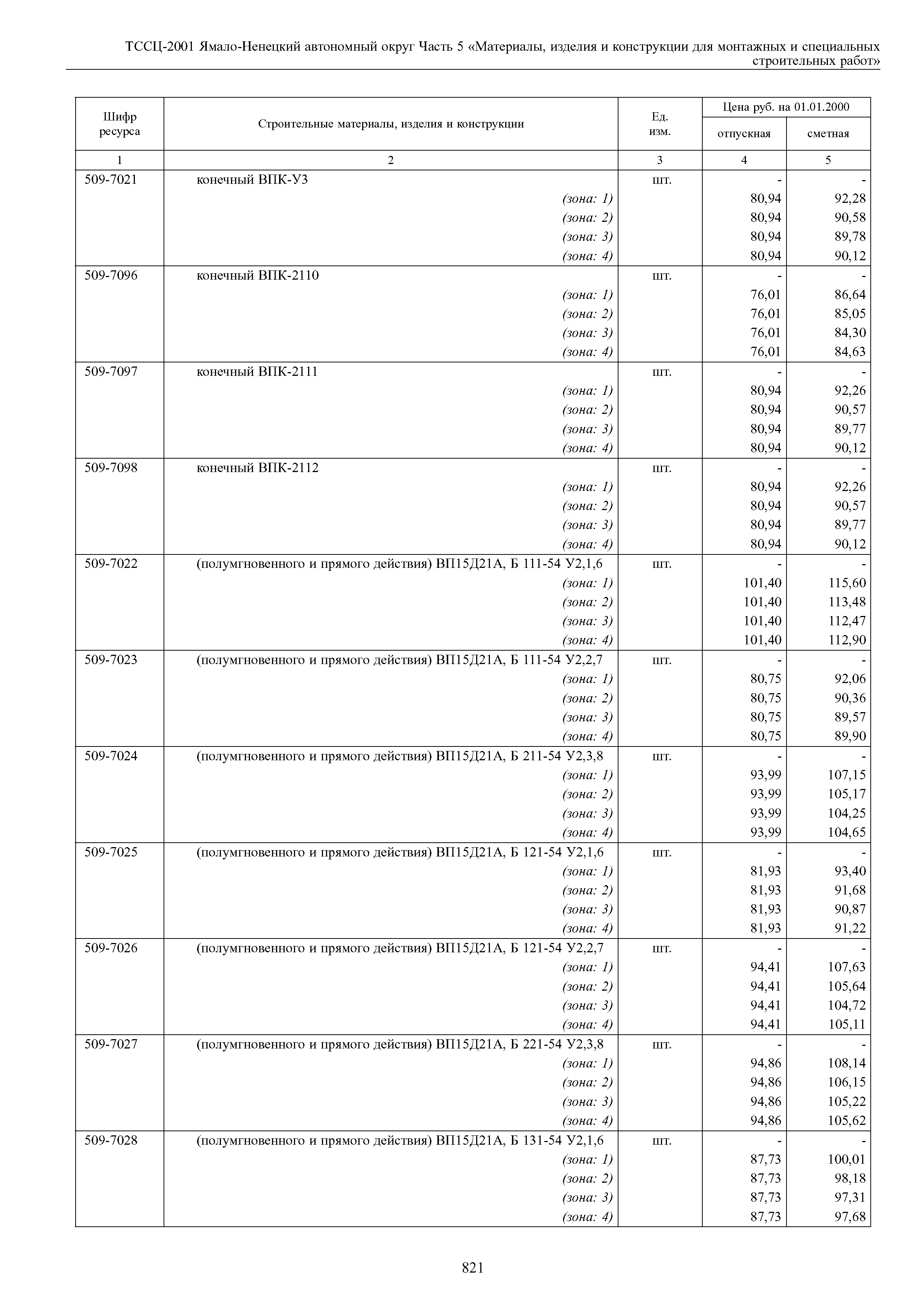 ТССЦ Ямало-Ненецкий автономный округ 05-2001