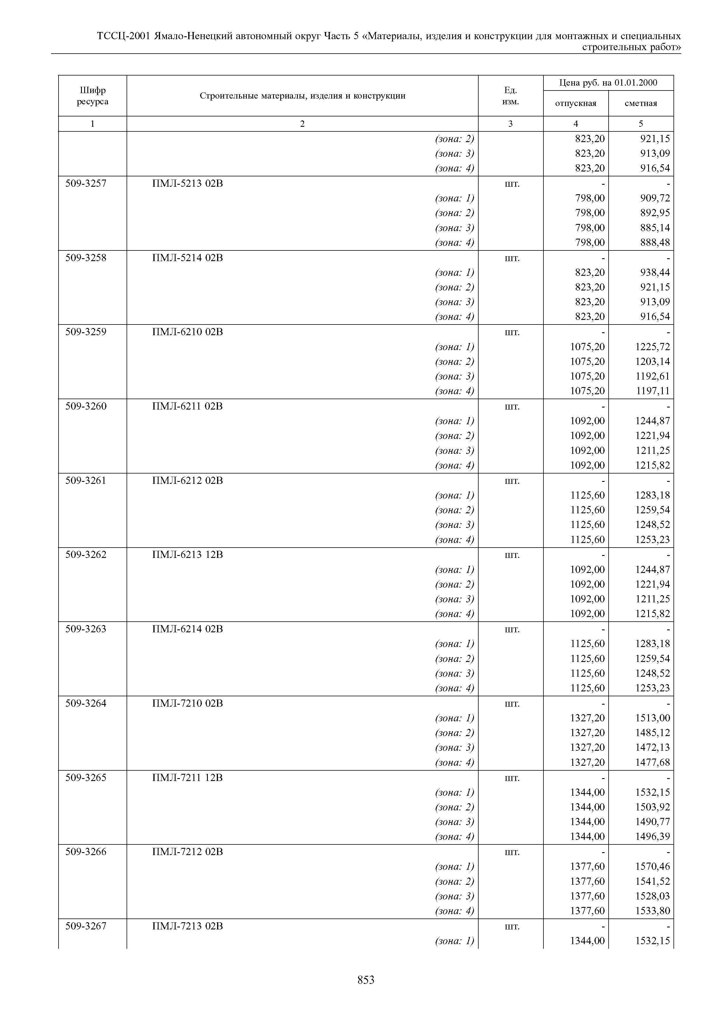 ТССЦ Ямало-Ненецкий автономный округ 05-2001