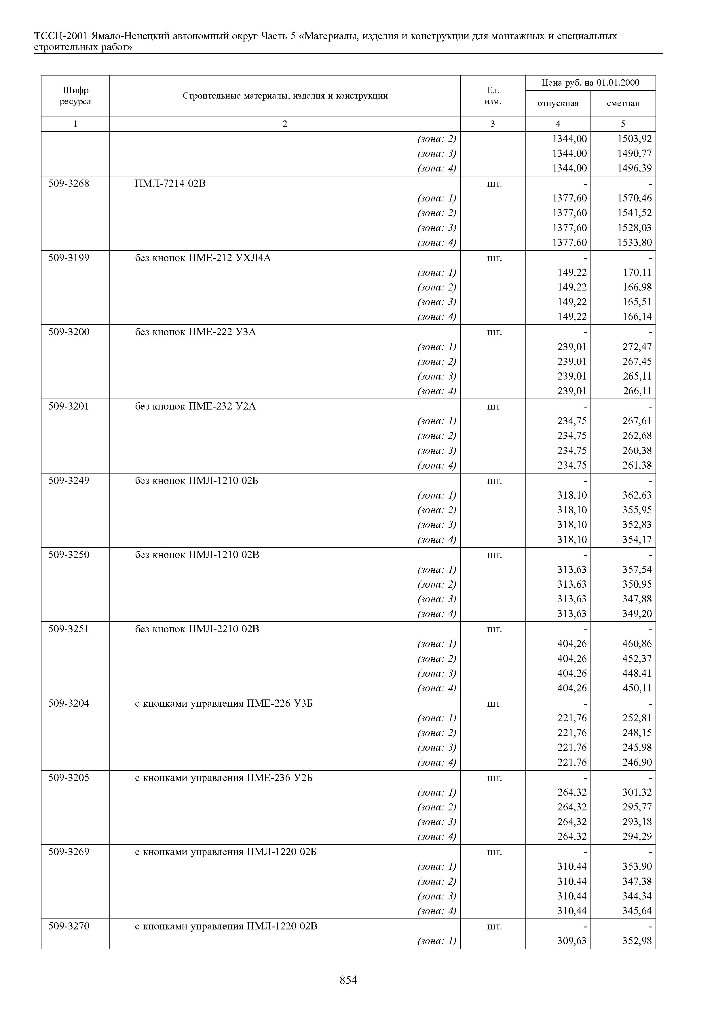 ТССЦ Ямало-Ненецкий автономный округ 05-2001