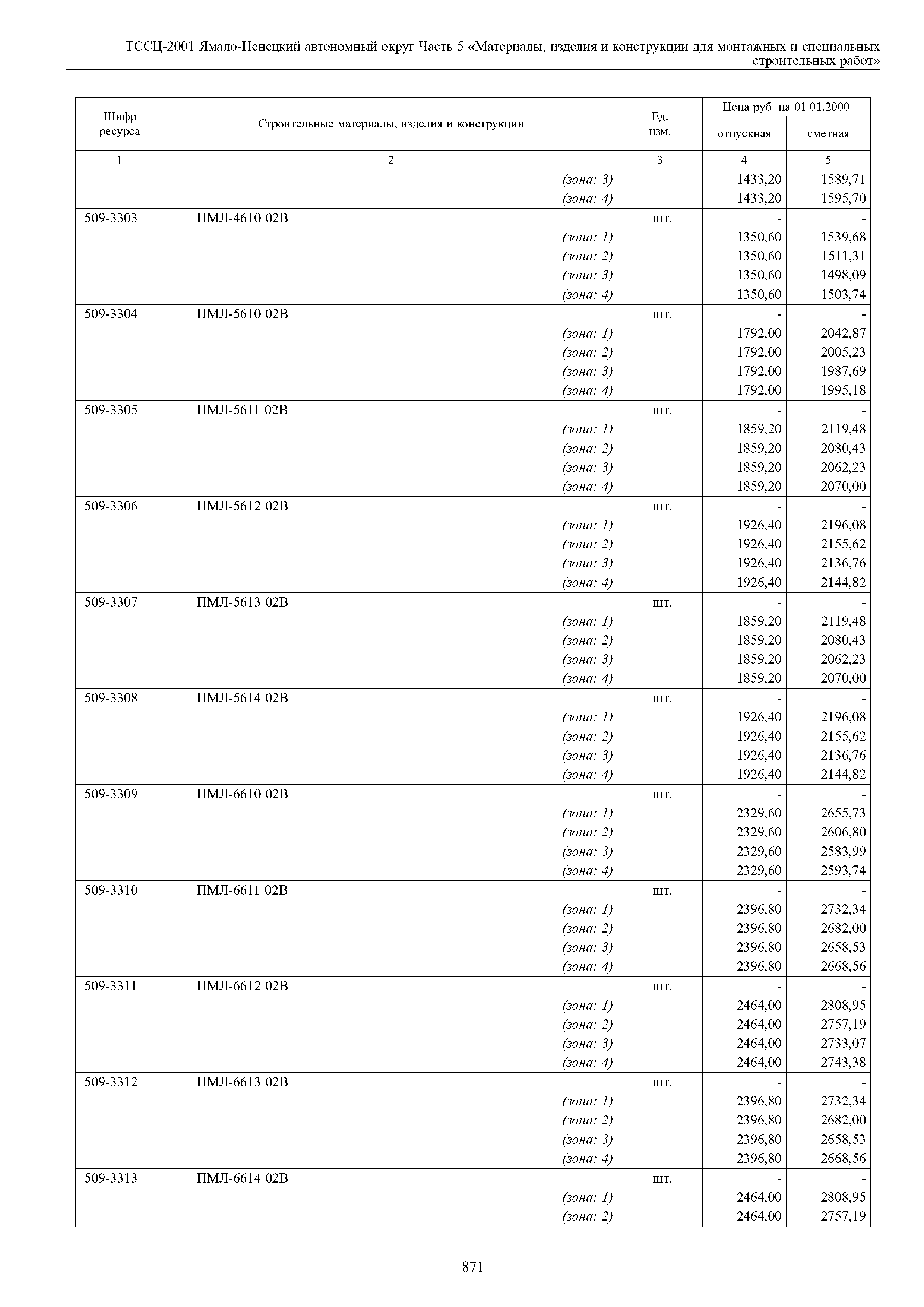 ТССЦ Ямало-Ненецкий автономный округ 05-2001