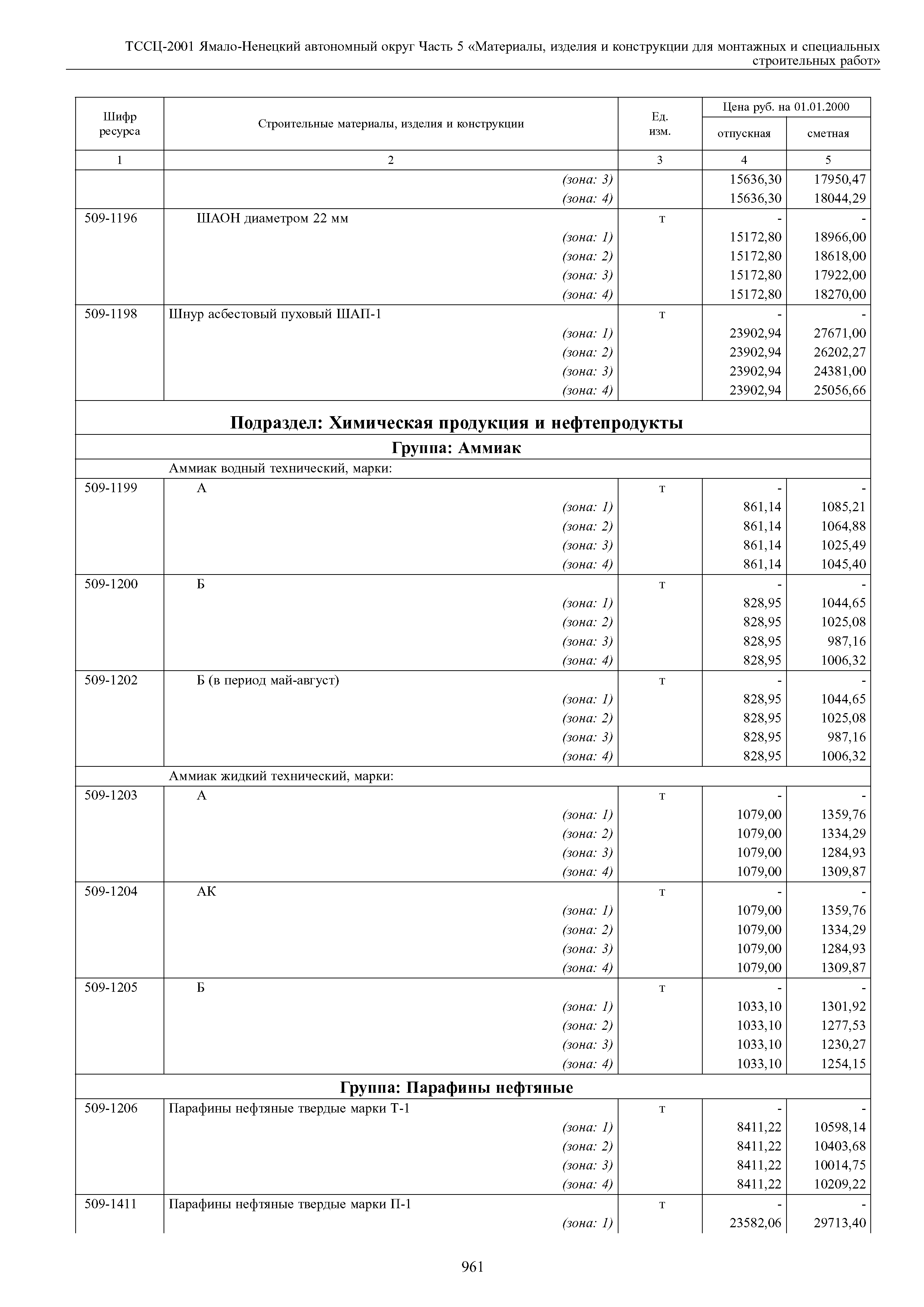 ТССЦ Ямало-Ненецкий автономный округ 05-2001