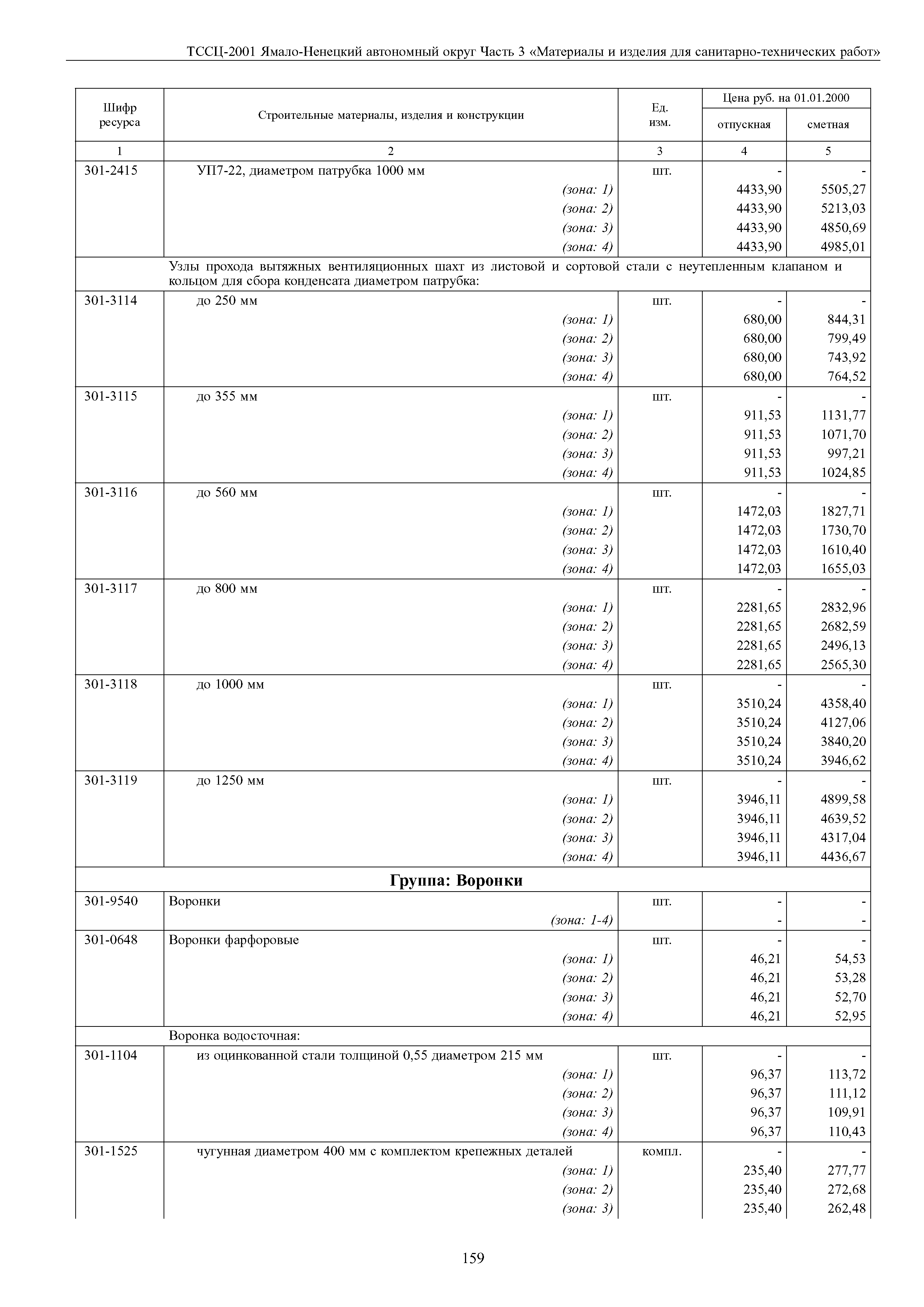 ТССЦ Ямало-Ненецкий автономный округ 03-2001