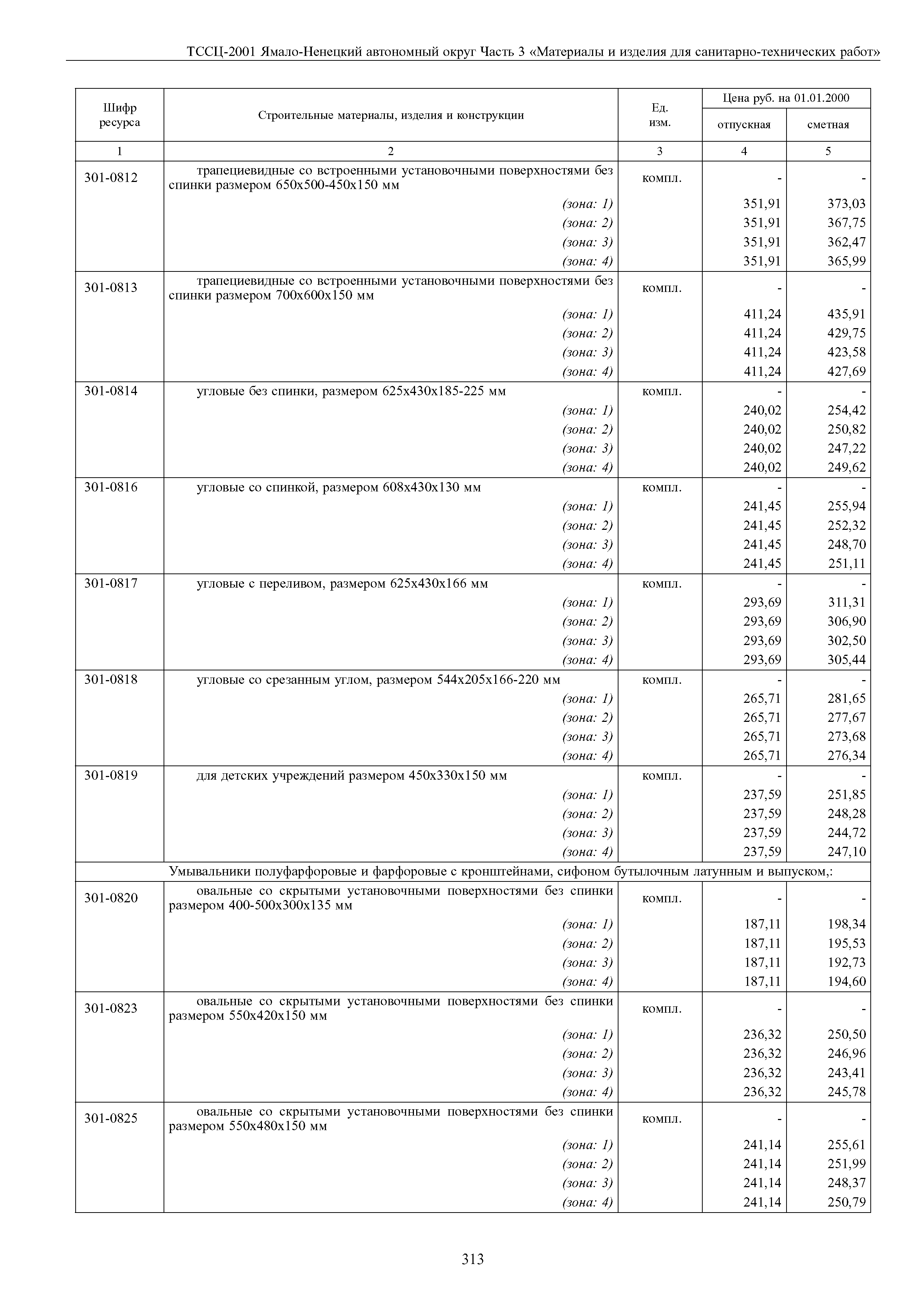 ТССЦ Ямало-Ненецкий автономный округ 03-2001