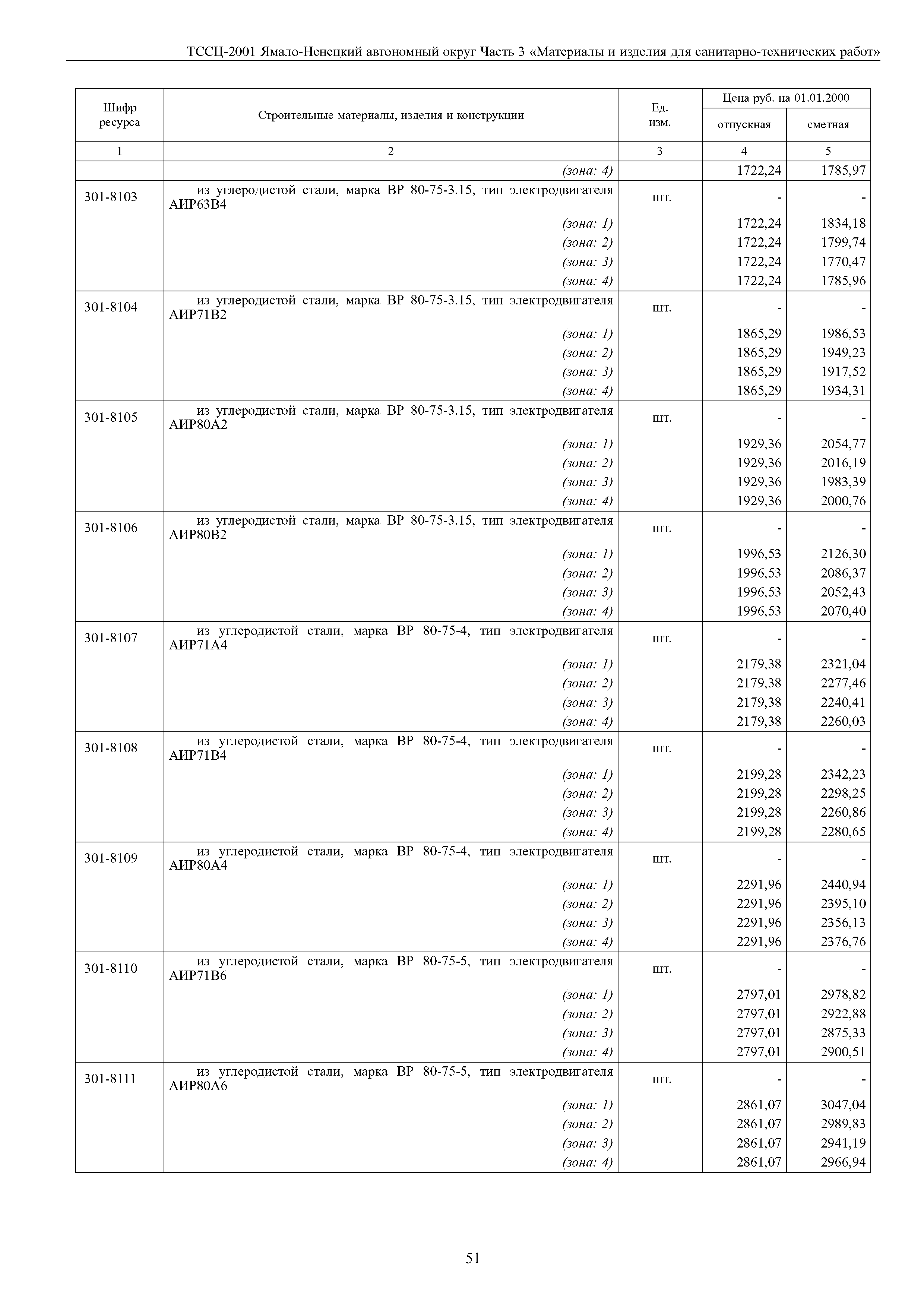 ТССЦ Ямало-Ненецкий автономный округ 03-2001