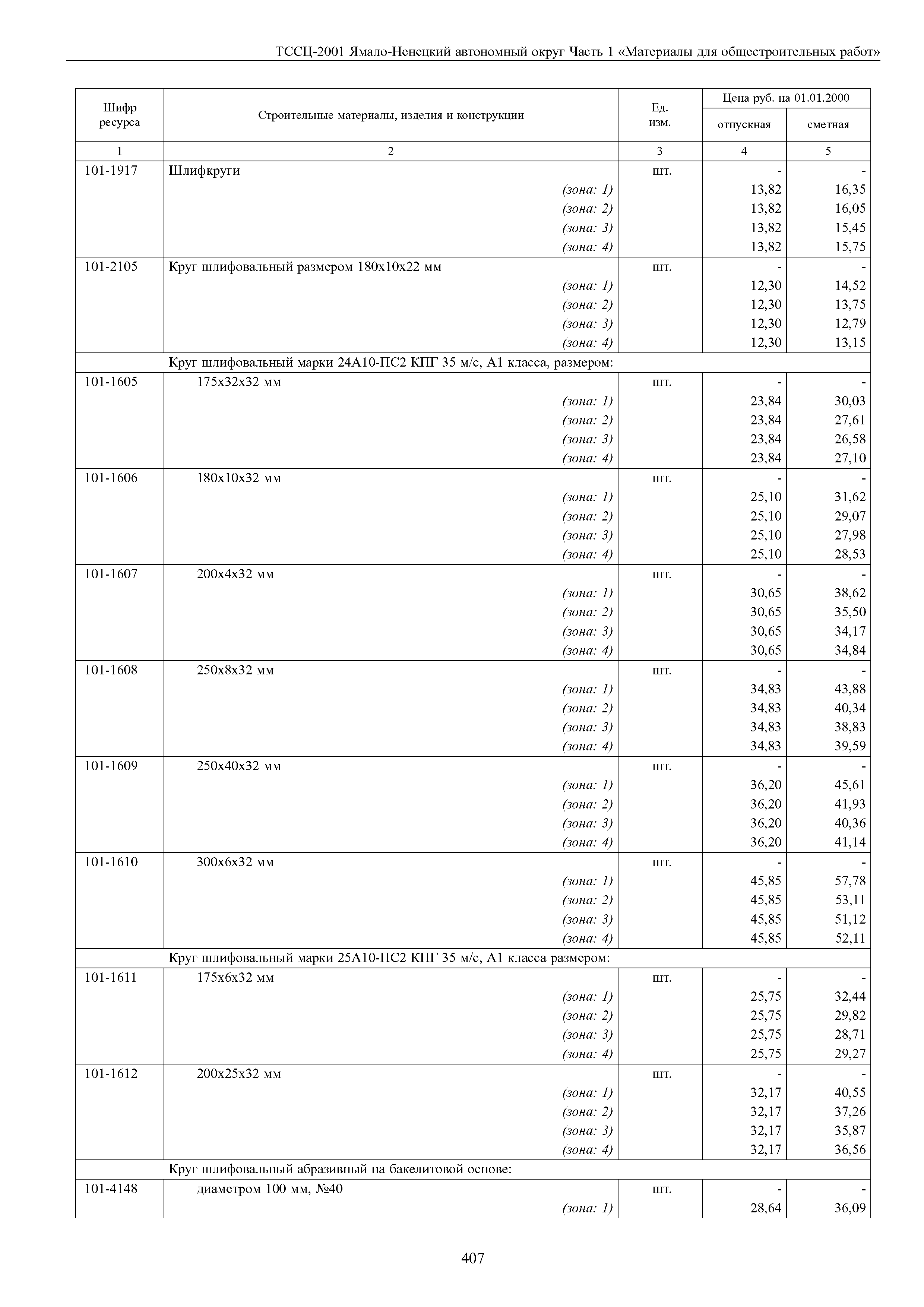 ТССЦ Ямало-Ненецкий автономный округ 01-2001