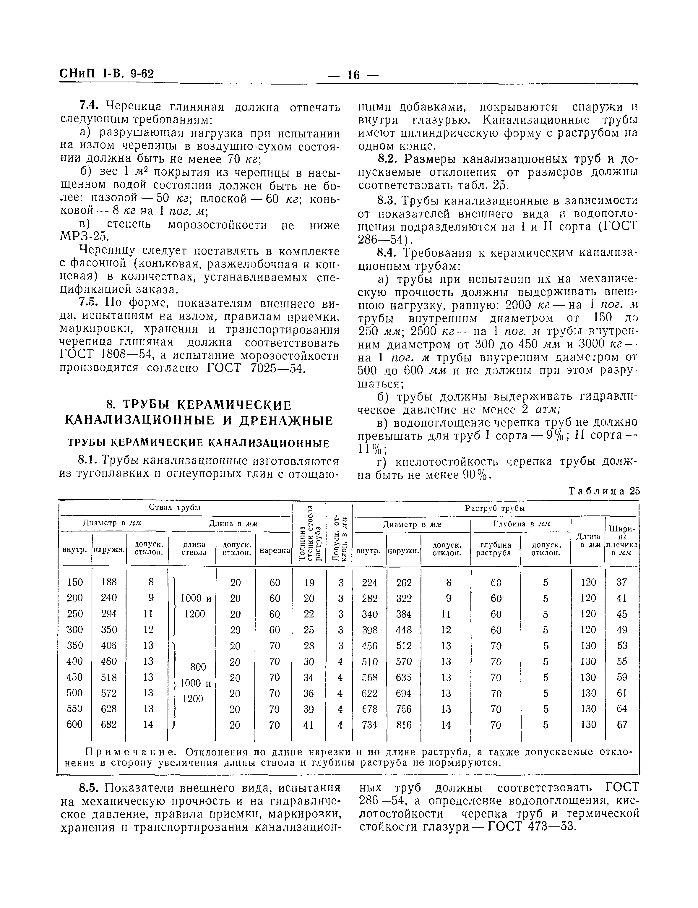 СНиП I-В.9-62