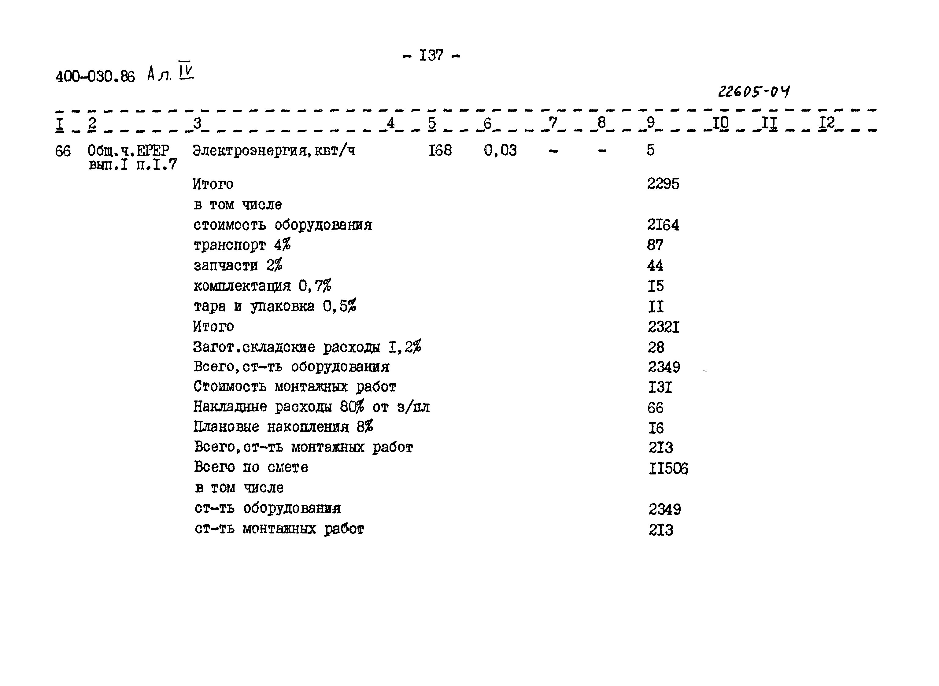 Типовые проектные решения 400-030.86