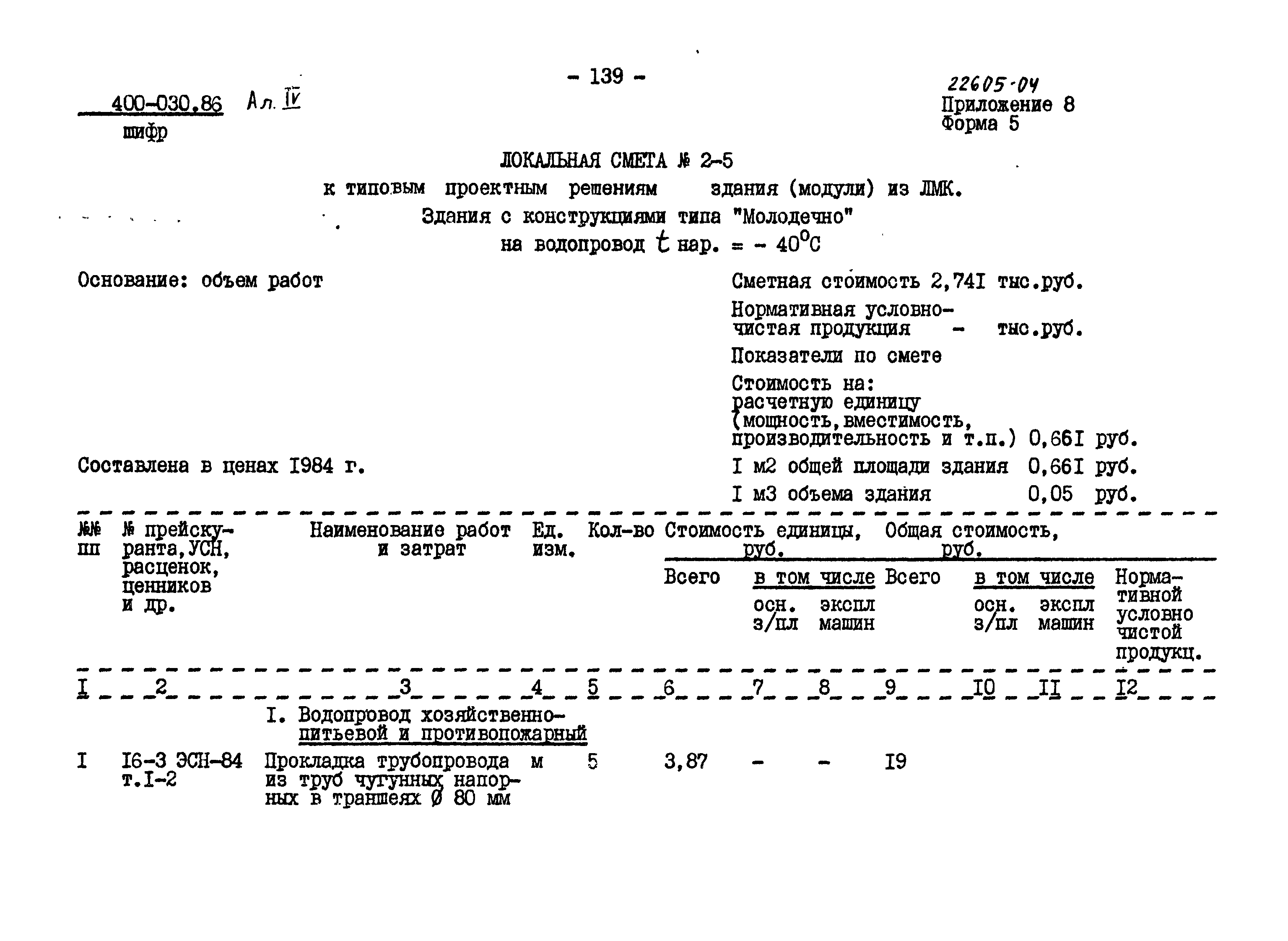 Типовые проектные решения 400-030.86