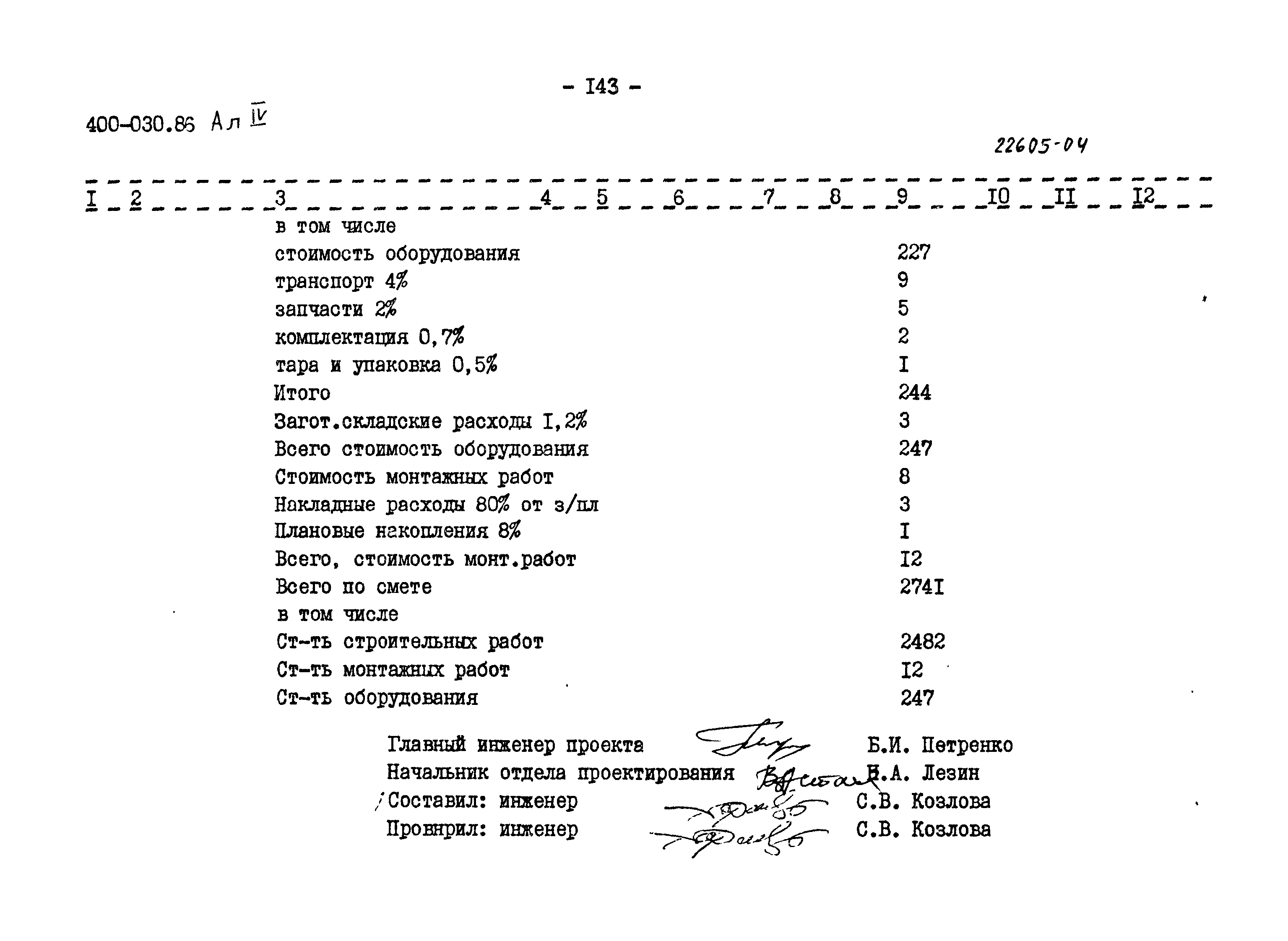 Типовые проектные решения 400-030.86