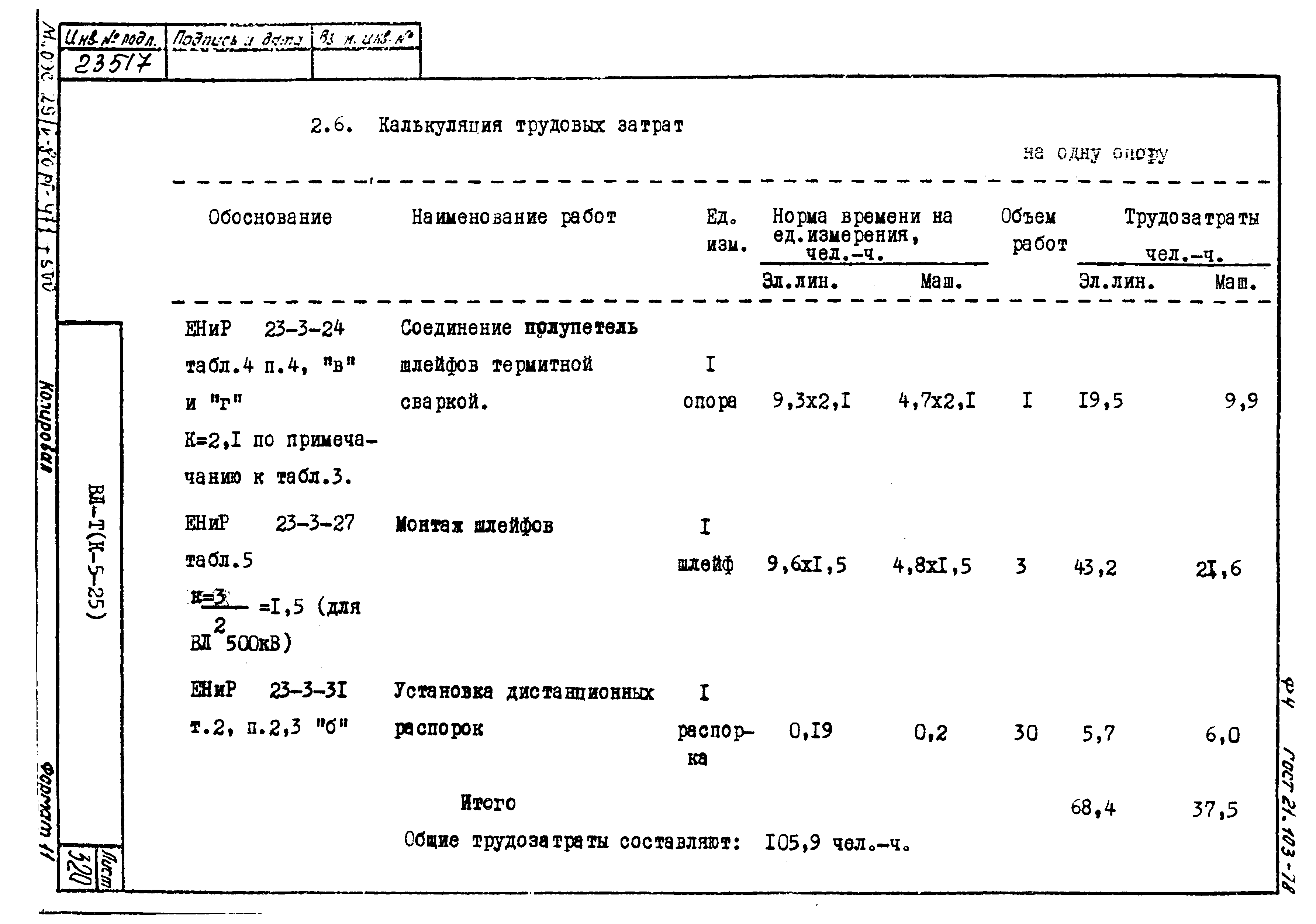 Технологическая карта К-5-25-33