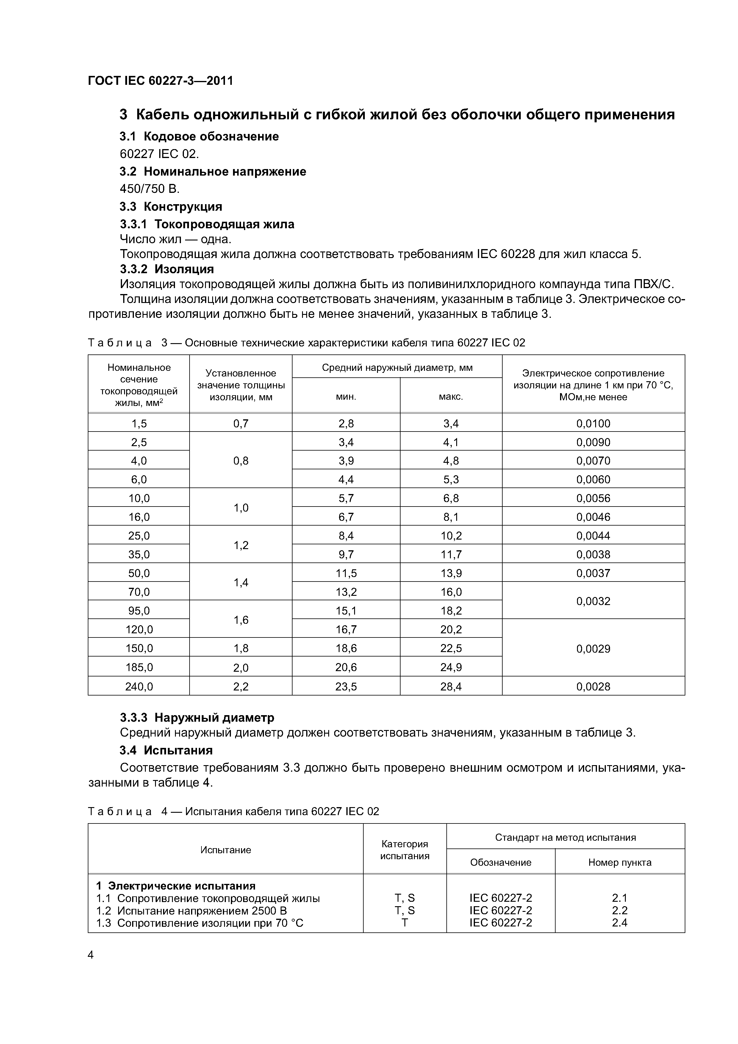 ГОСТ IEC 60227-3-2011