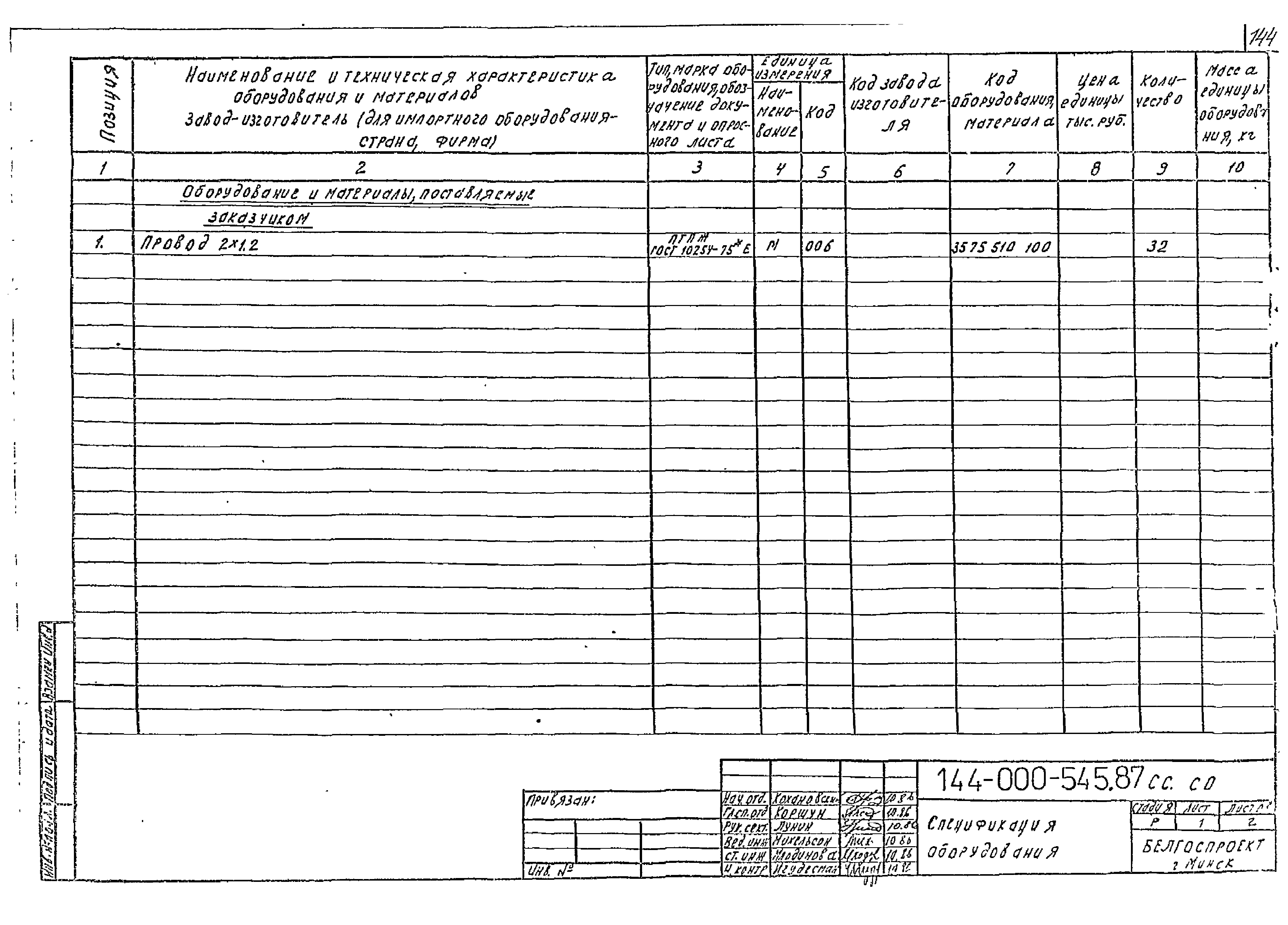 Типовой проект 144-000-545.87