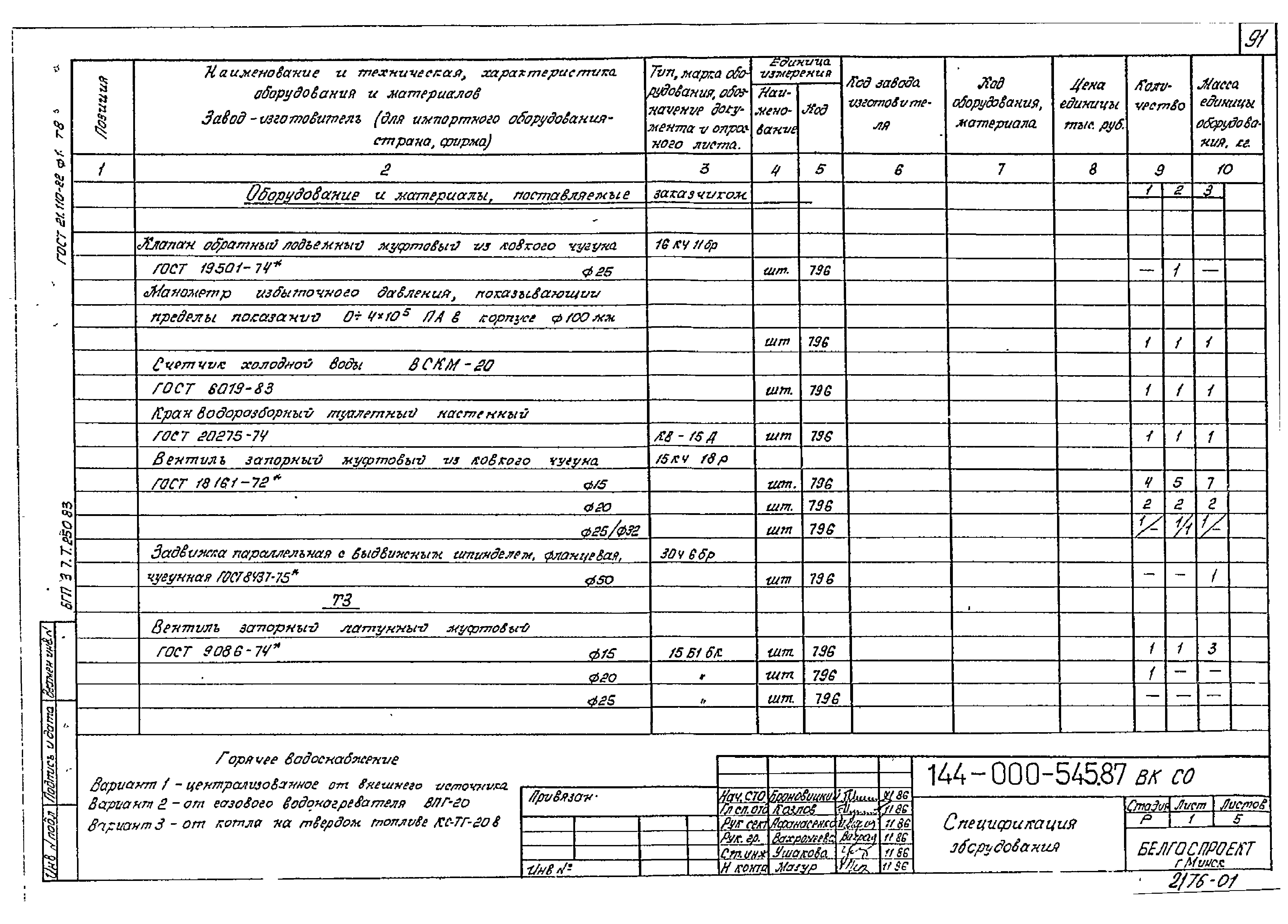 Типовой проект 144-000-545.87