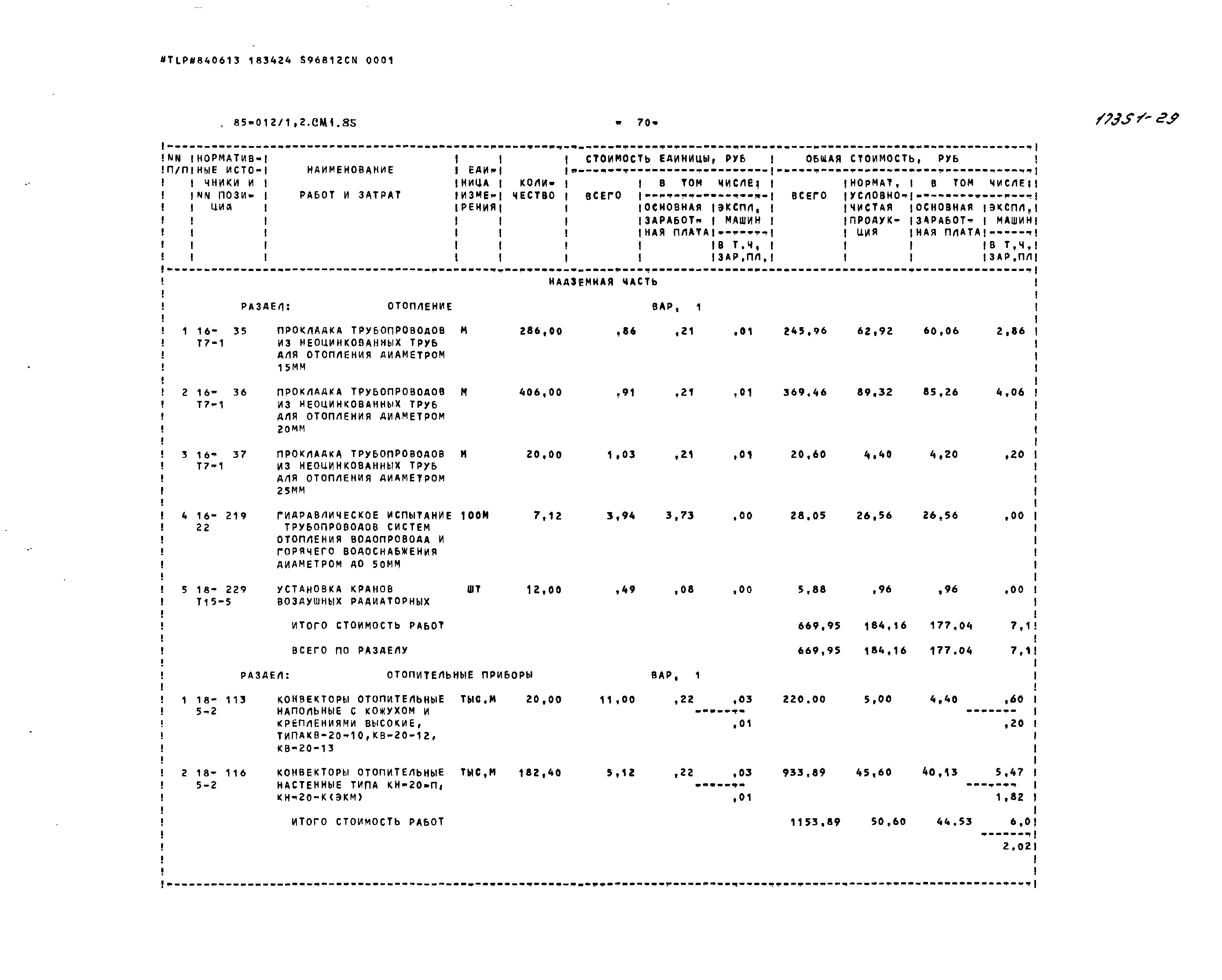 Типовой проект 85-012/1.2