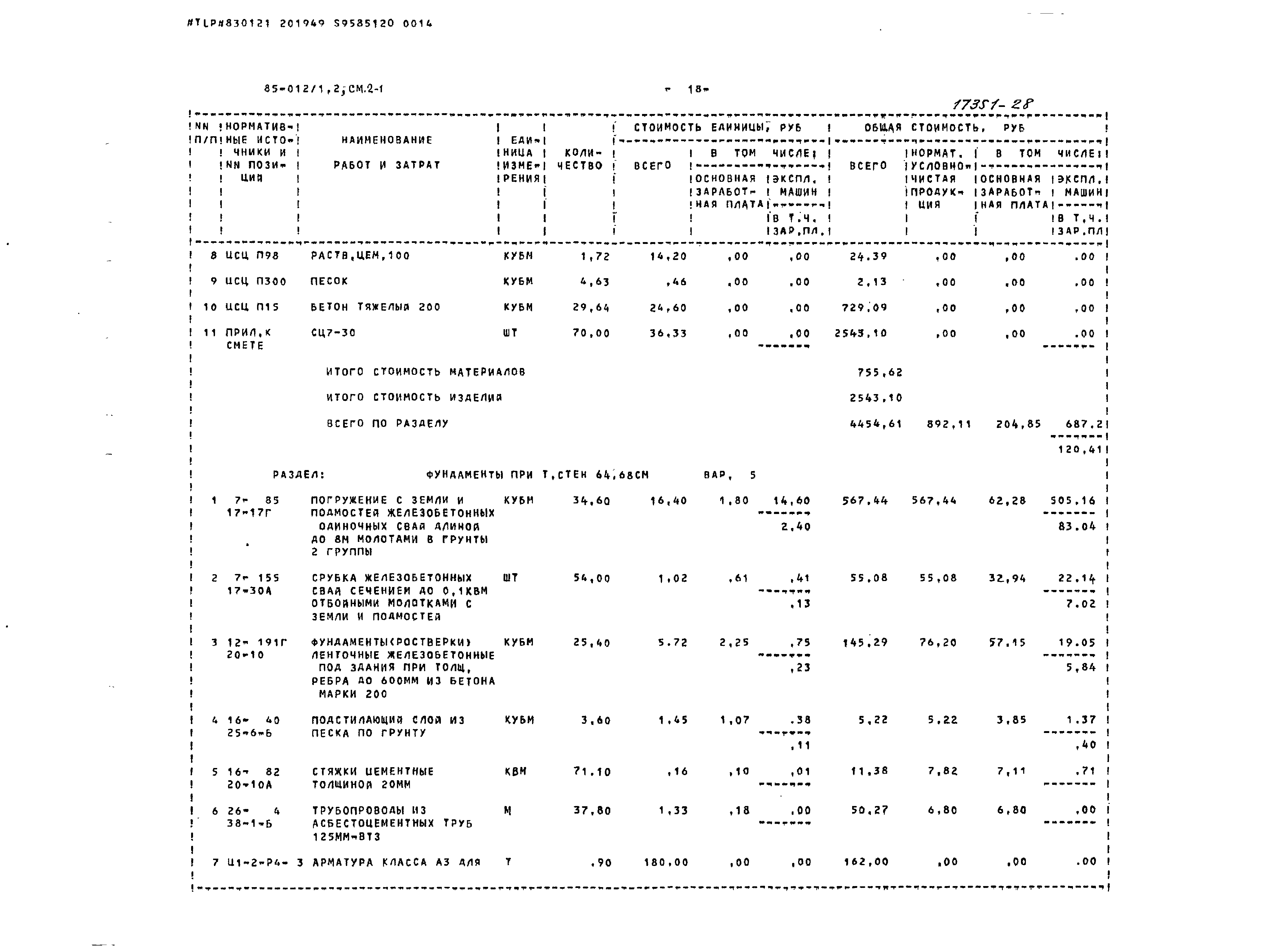 Типовой проект 85-012/1.2