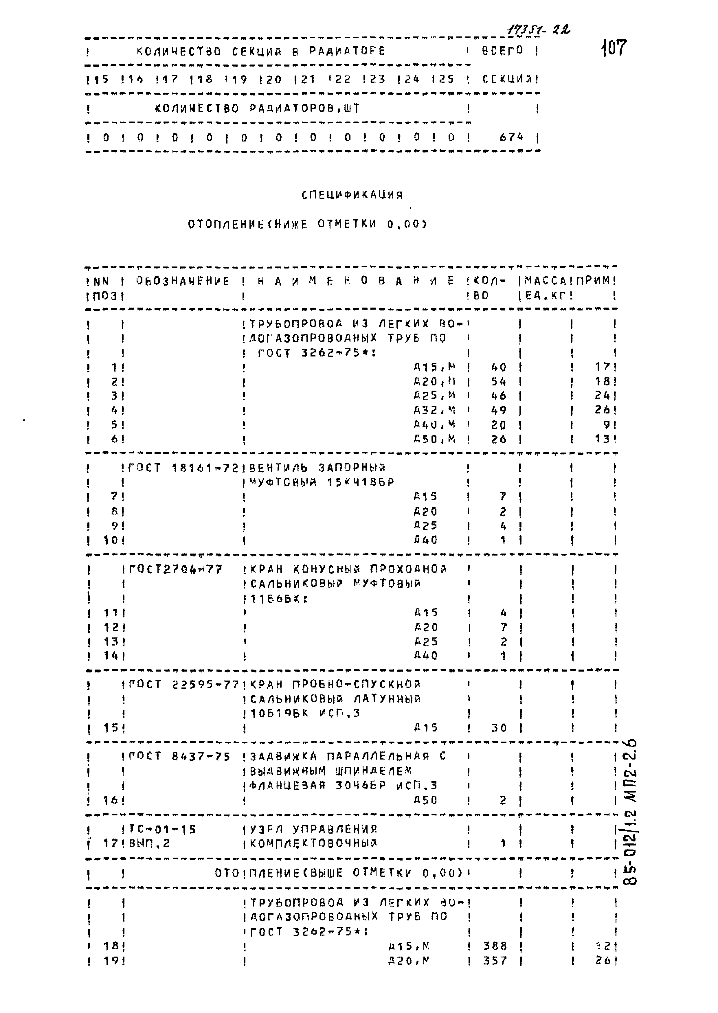 Типовой проект 85-012/1.2