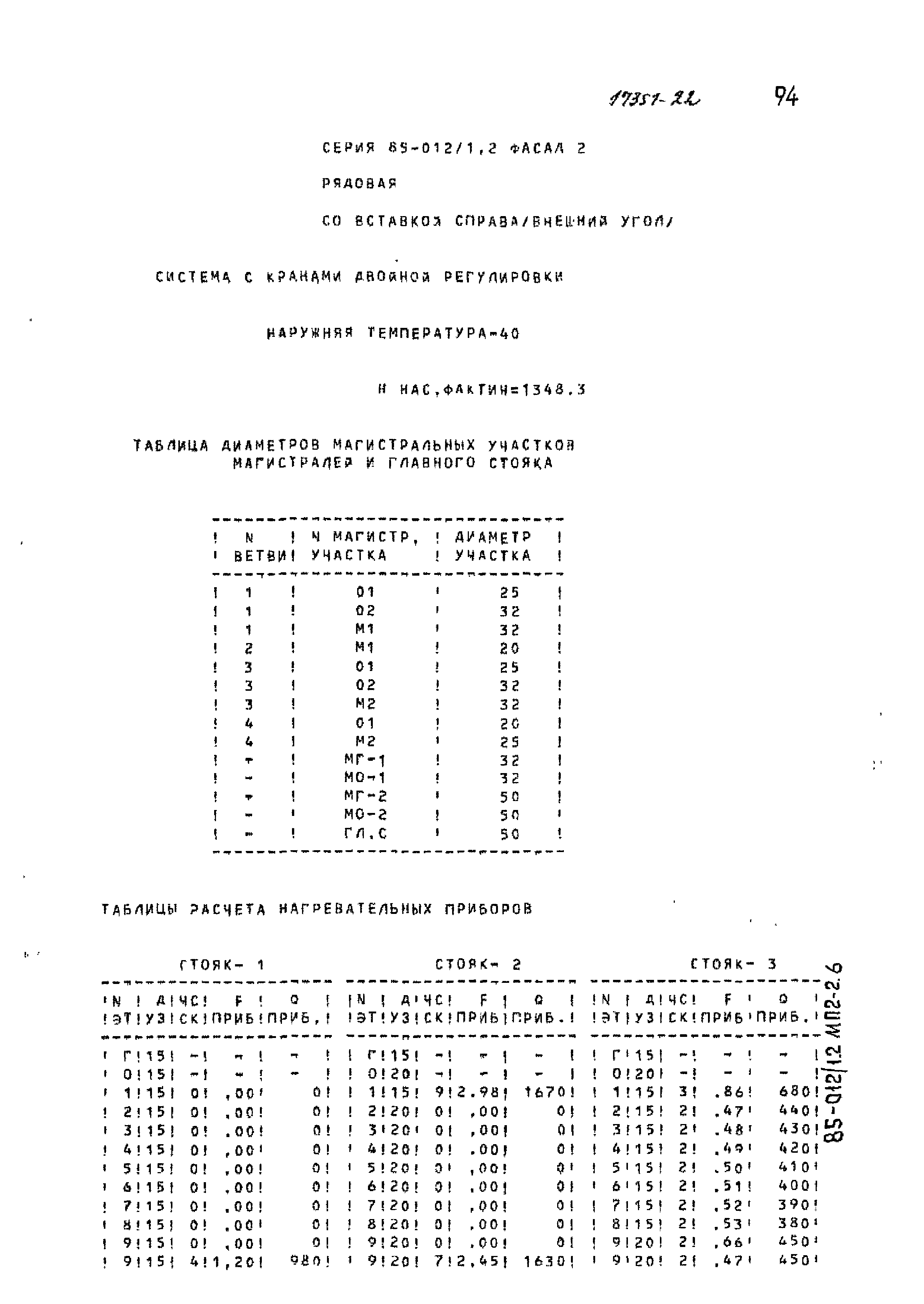 Типовой проект 85-012/1.2