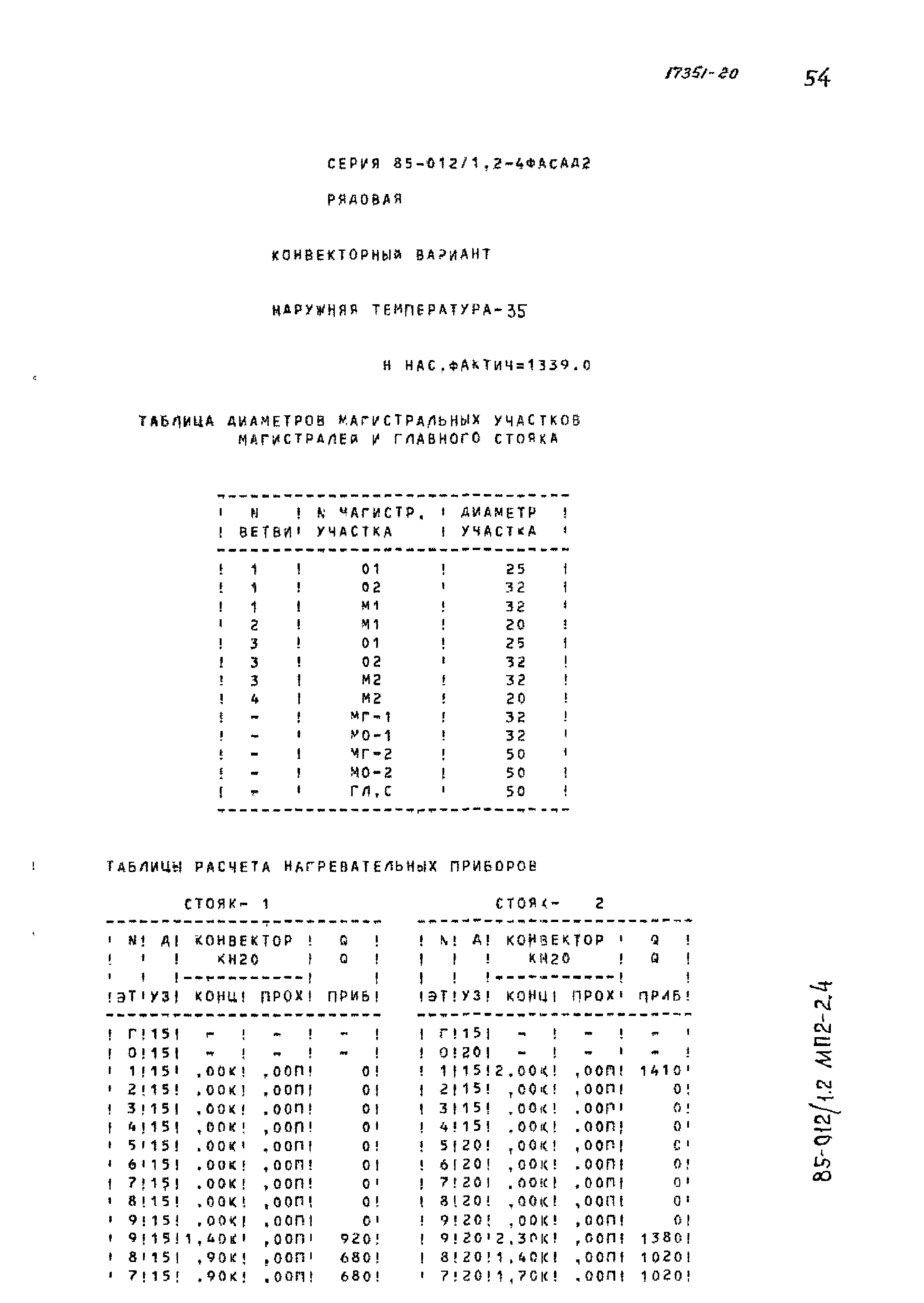 Типовой проект 85-012/1.2