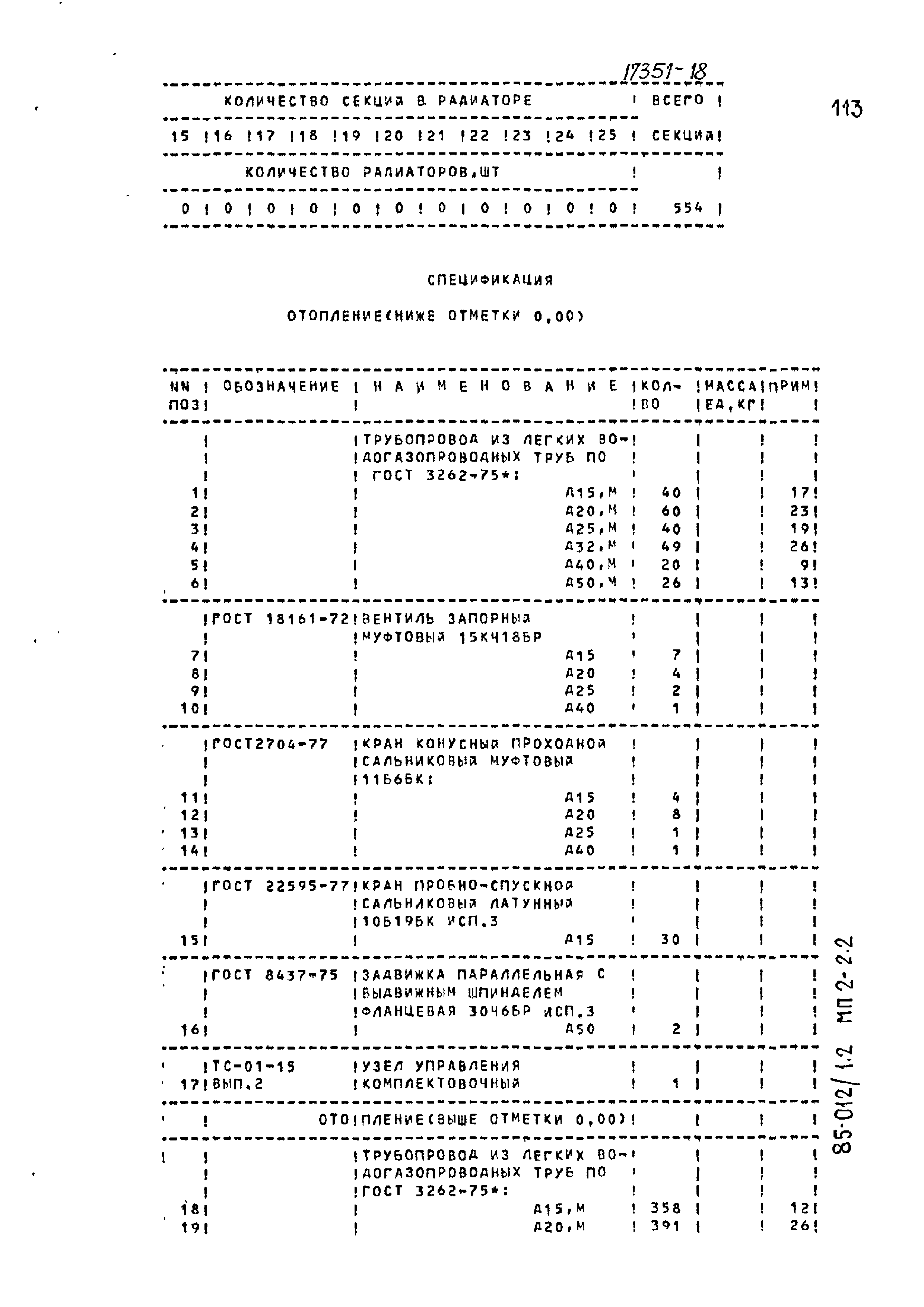 Типовой проект 85-012/1.2